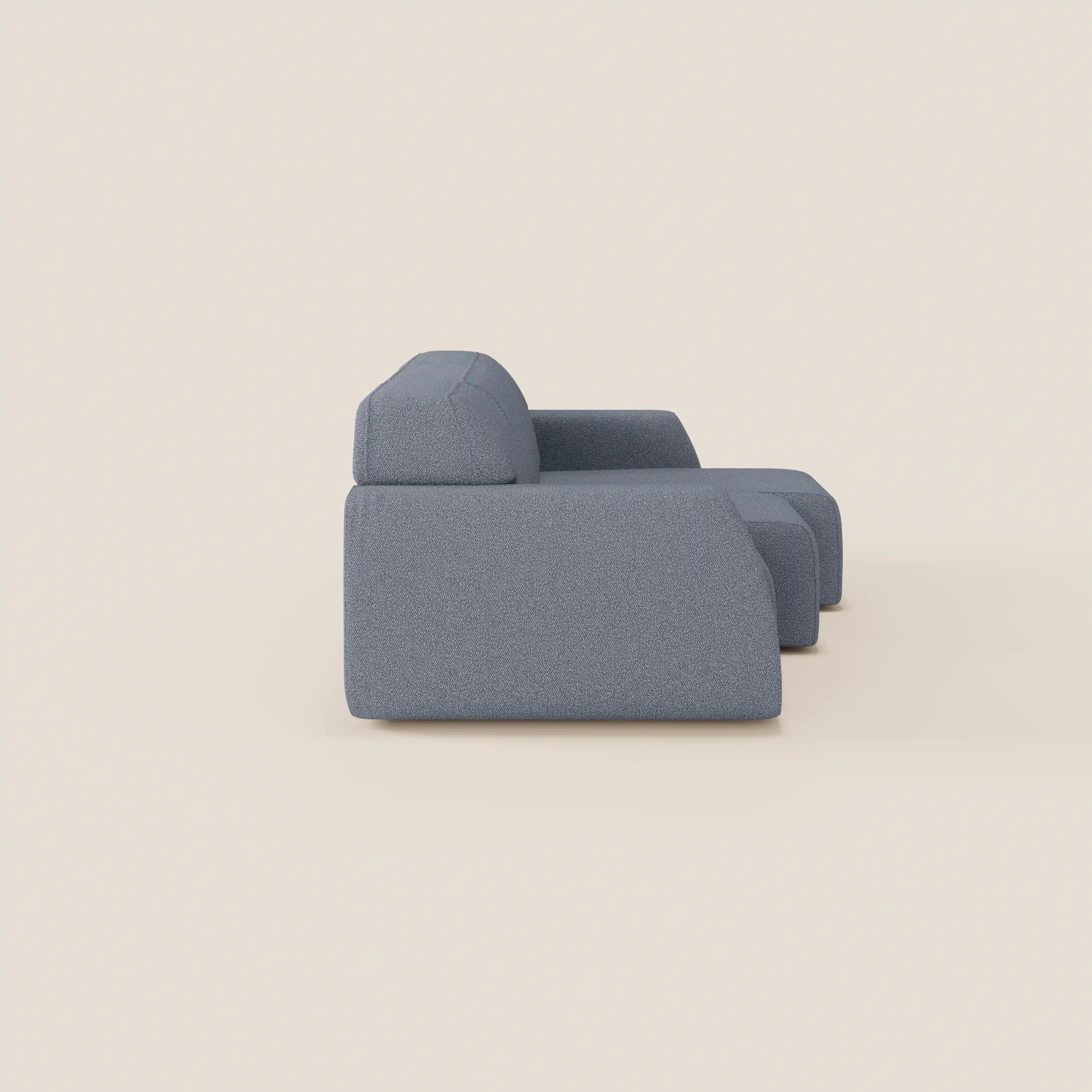 Orbit divano con 3 sedute scorrevoli e allungabili in tessuto effetto cotone smacchiabile T33 - divani.store