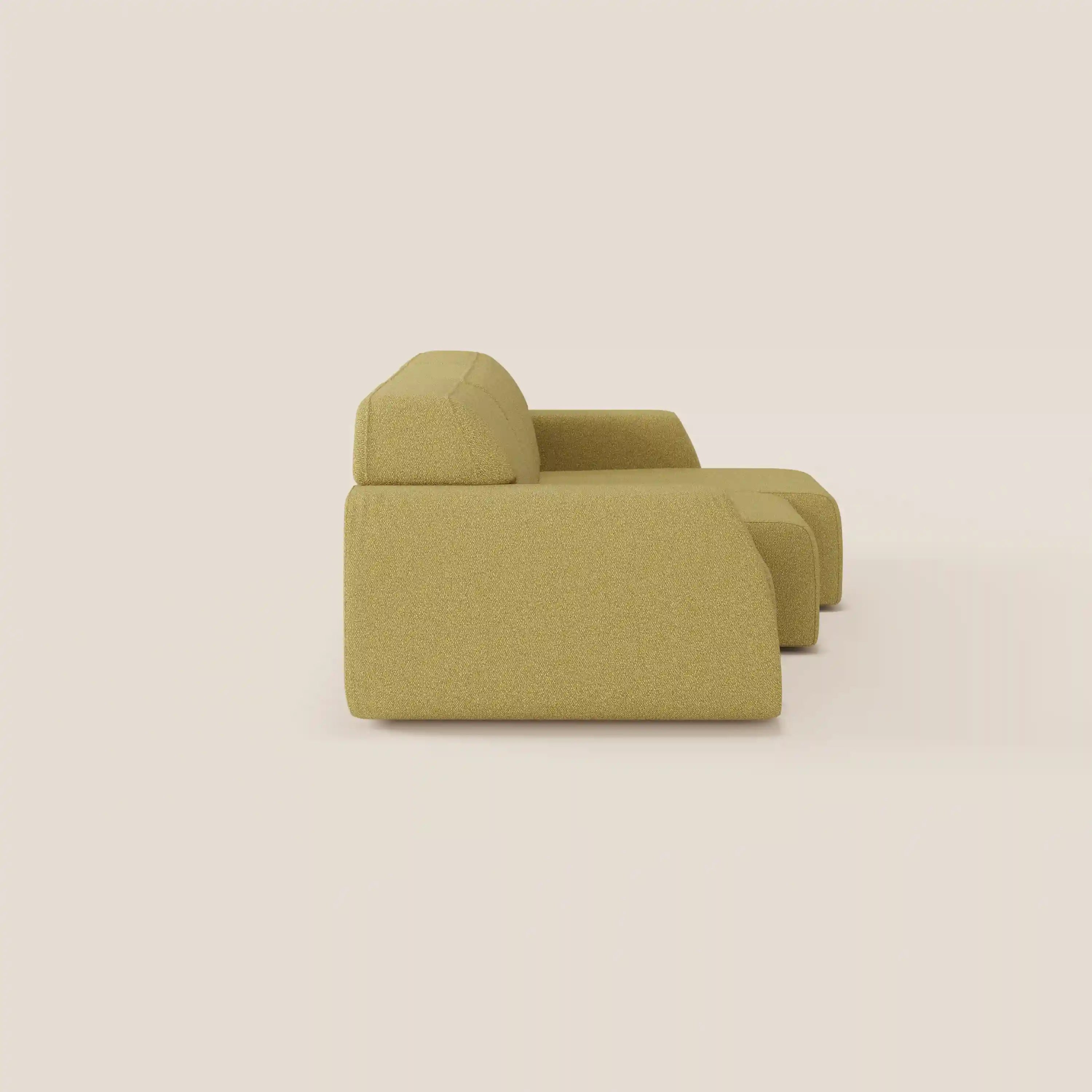 Orbit divano con 3 sedute scorrevoli e allungabili in tessuto effetto cotone smacchiabile T33 - divani.store
