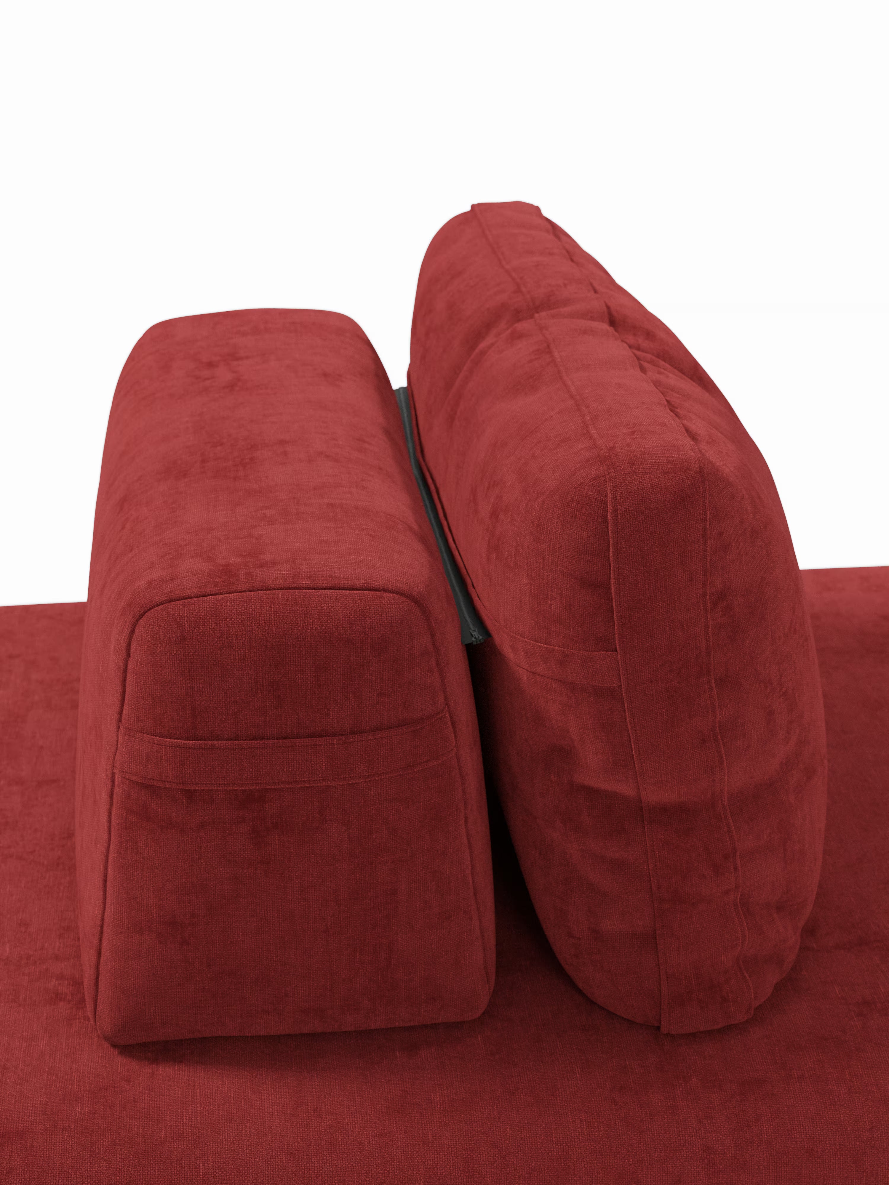 Rift divano letto matrimoniale 2 posti e 3 posti con schienali mobili - materasso alto 24 cm e memory foam in tessuto smacchiabile T31