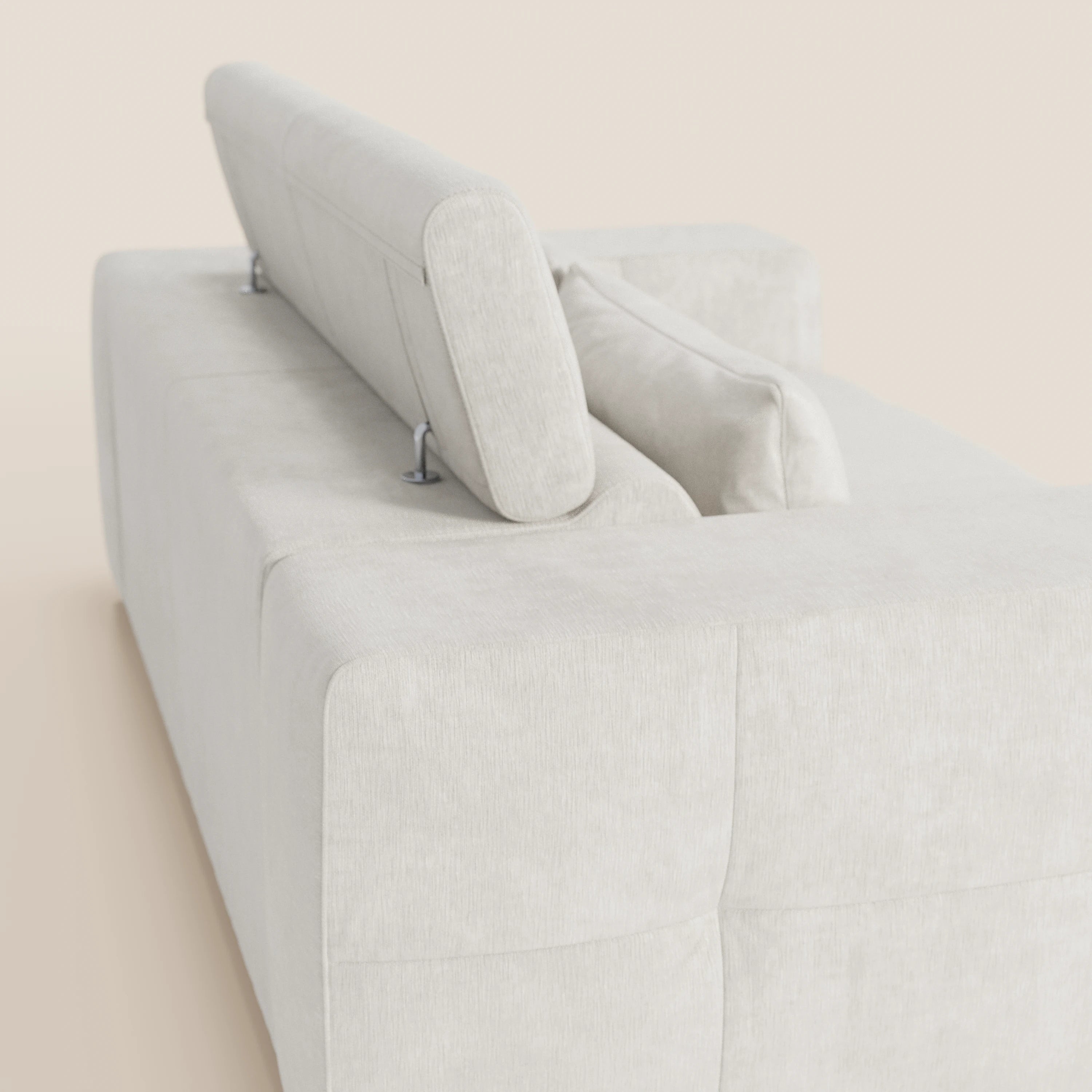 Monarch Divano con Relax Elettrico per allungamento sedute e Poggiatesta Reclinabile in tessuto morbido smacchiabile T31 - divani.store