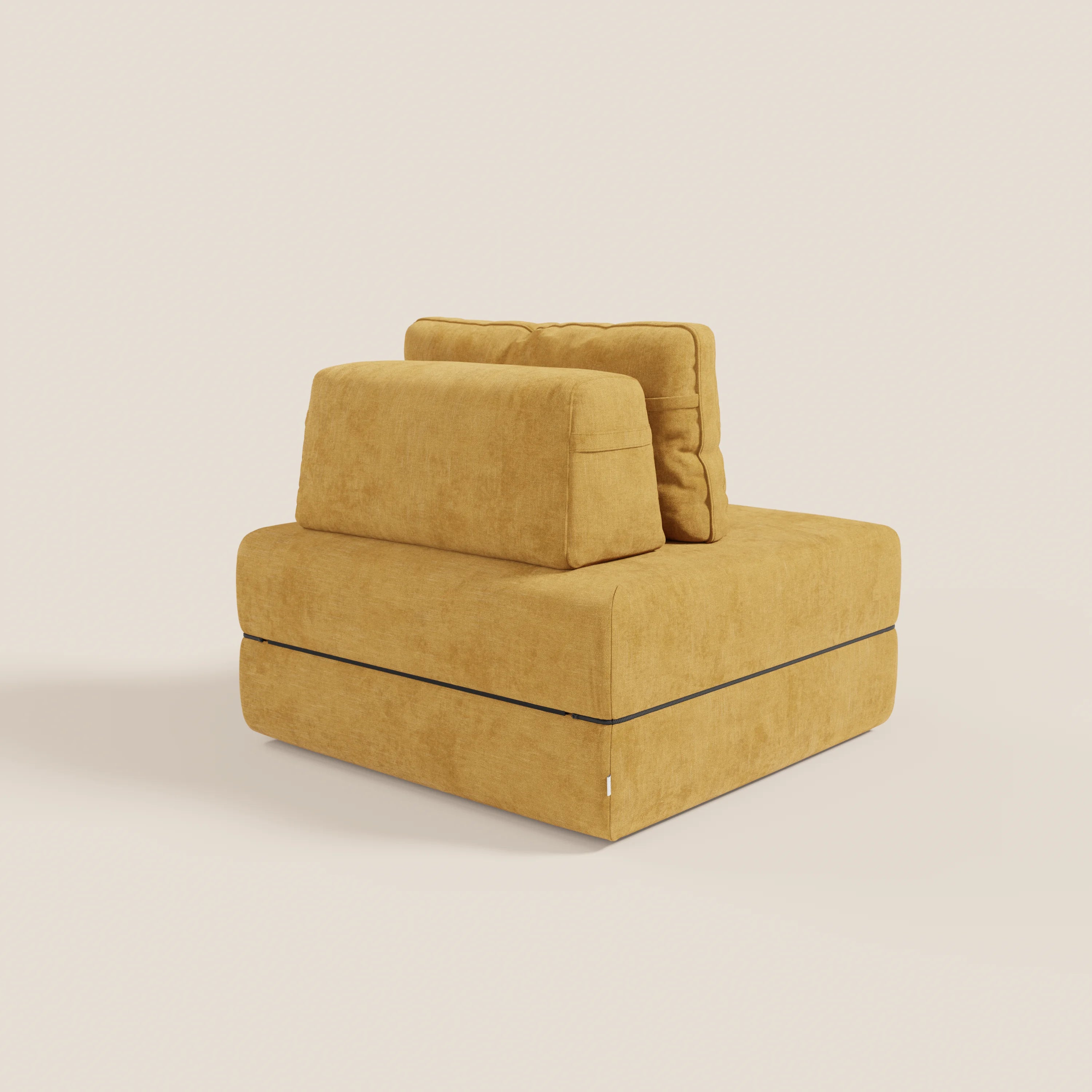 Rift poltrona letto con materasso alto 22 cm e memory foam - schienale mobile e tessuto smacchiabile T31 - divani.store