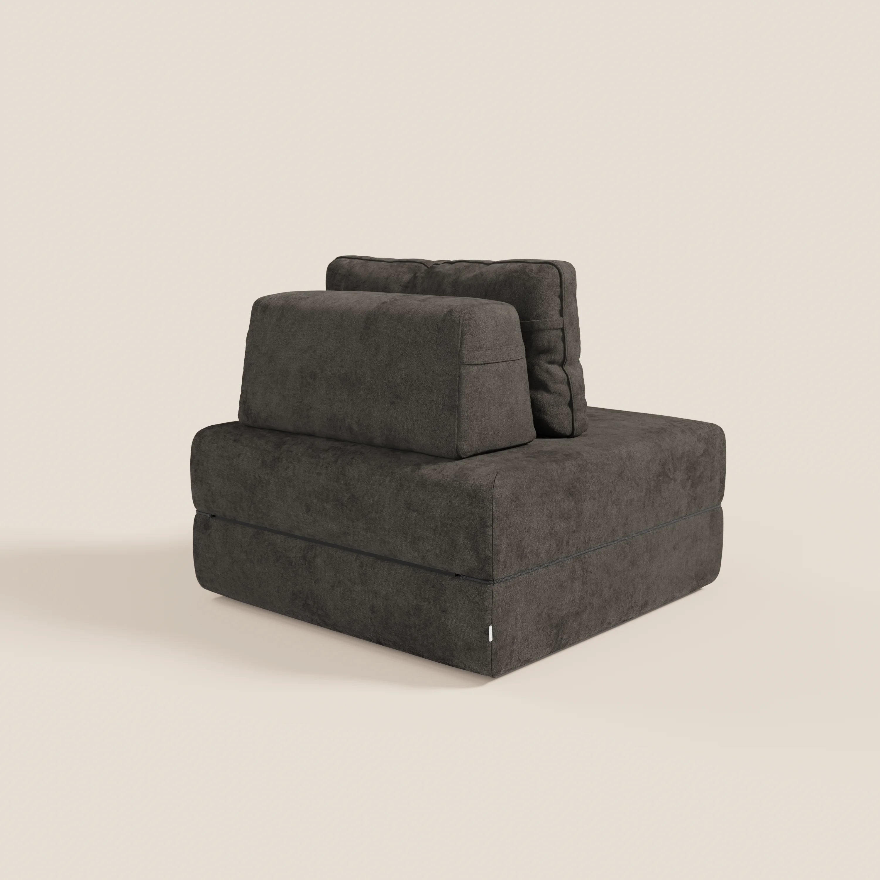 Rift poltrona letto con materasso alto 22 cm e memory foam - schienale mobile e tessuto smacchiabile T31 - divani.store