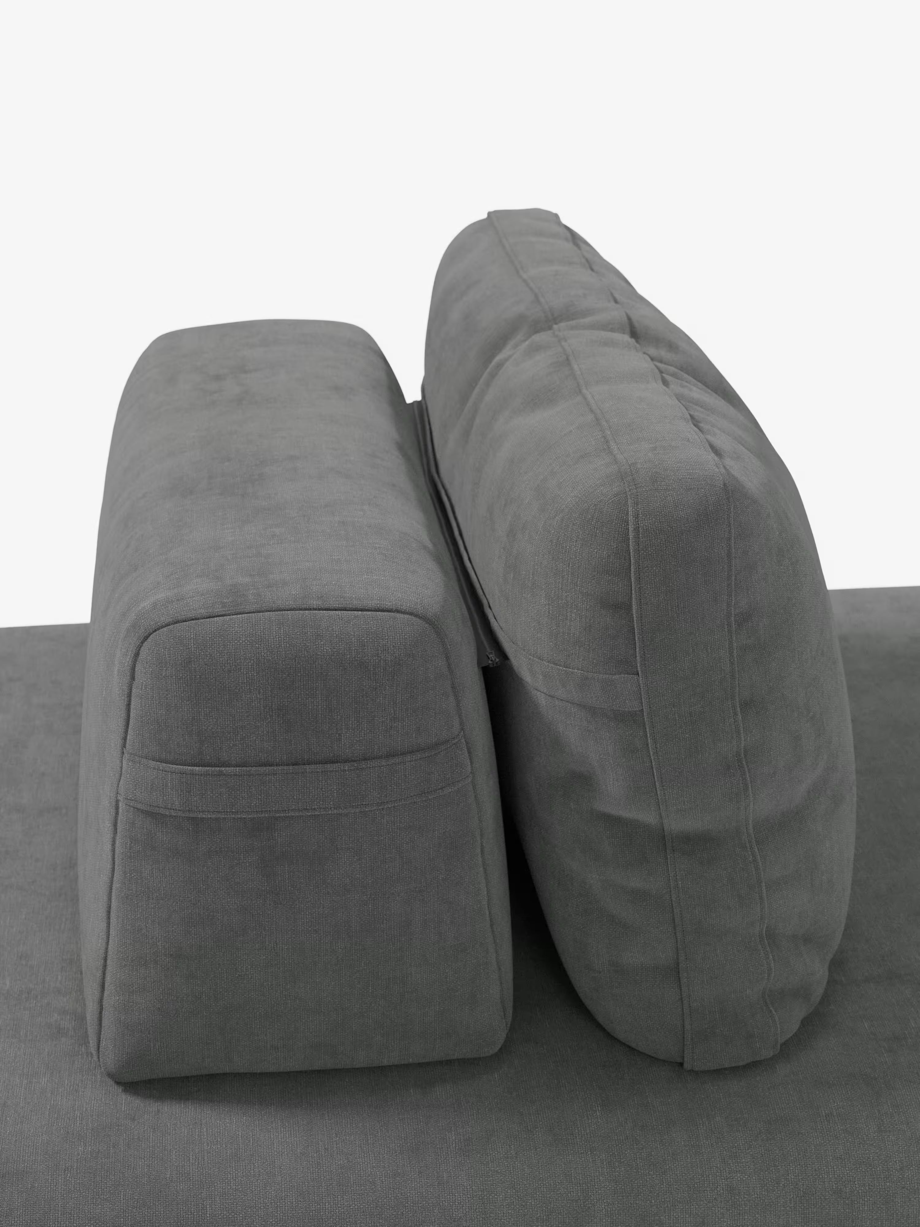 Rift divano letto matrimoniale 2 posti e 3 posti con schienali mobili - materasso alto 24 cm e memory foam in tessuto smacchiabile T31