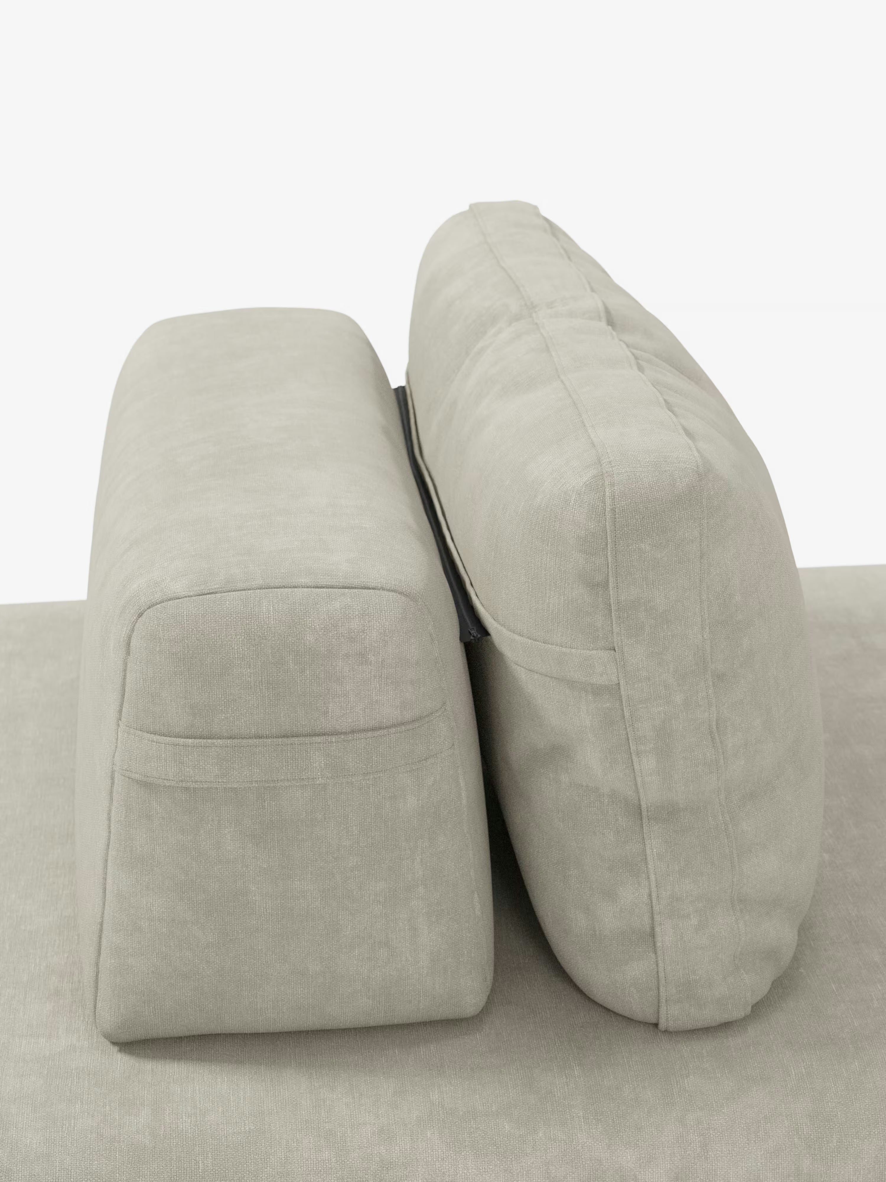 Rift divano letto matrimoniale 2 posti e 3 posti con schienali mobili - materasso alto 24 cm e memory foam in tessuto smacchiabile T31