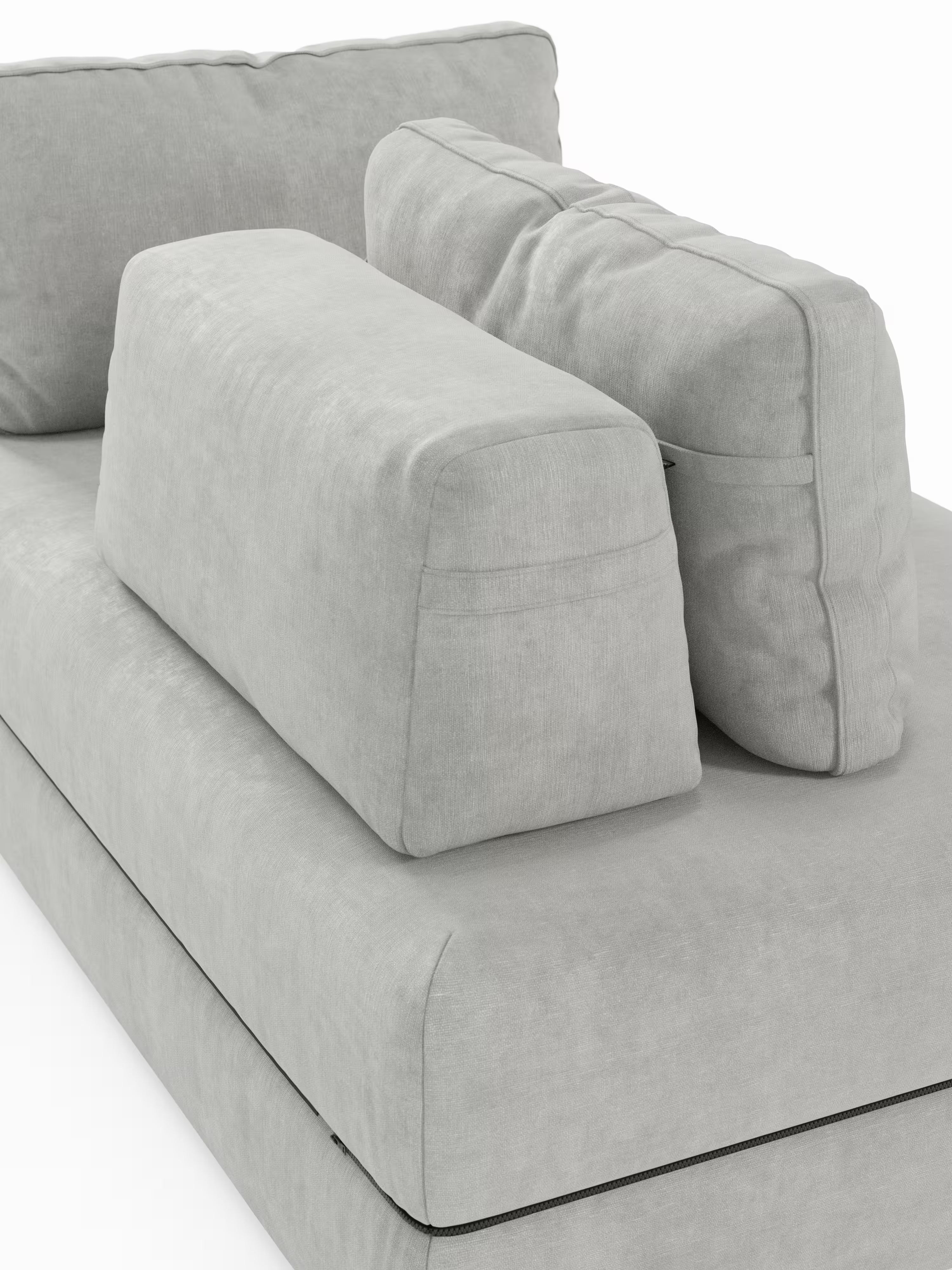 Rift divano letto matrimoniale 2 posti e 3 posti con schienali mobili - materasso alto 24 cm e memory foam in tessuto smacchiabile T31