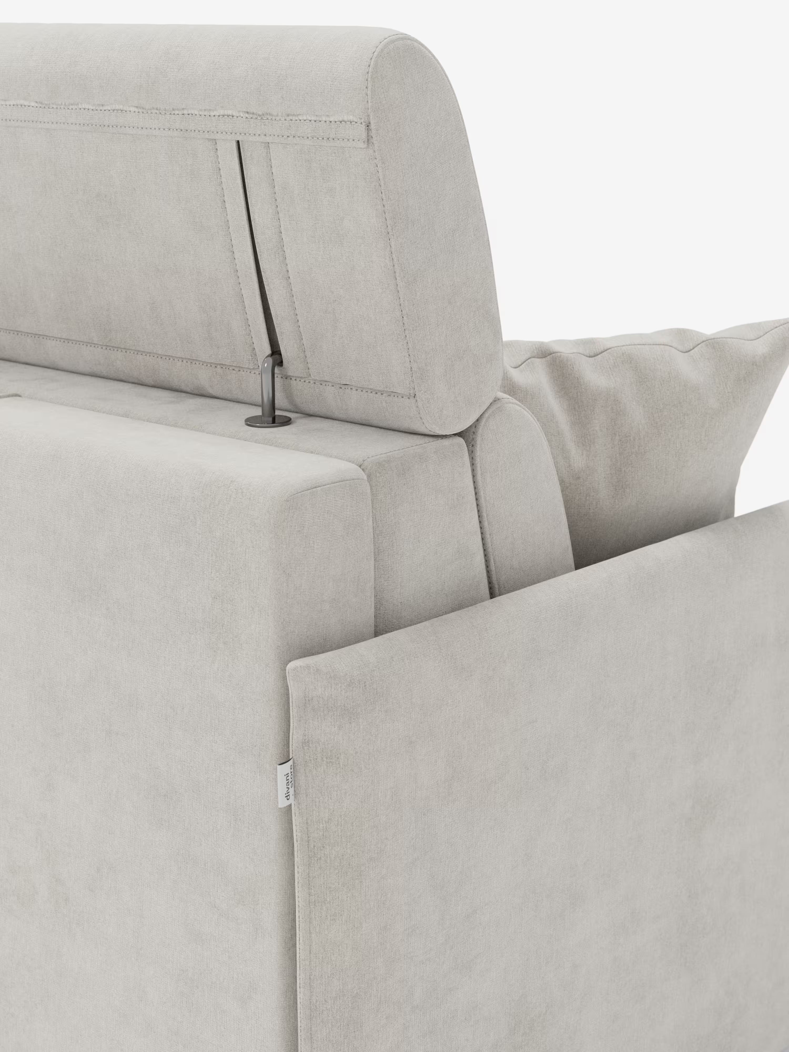 Miryam sofá cama esquinero compacto - reposacabezas reclinables y chaise longue con almacenaje en tejido antimanchas T31