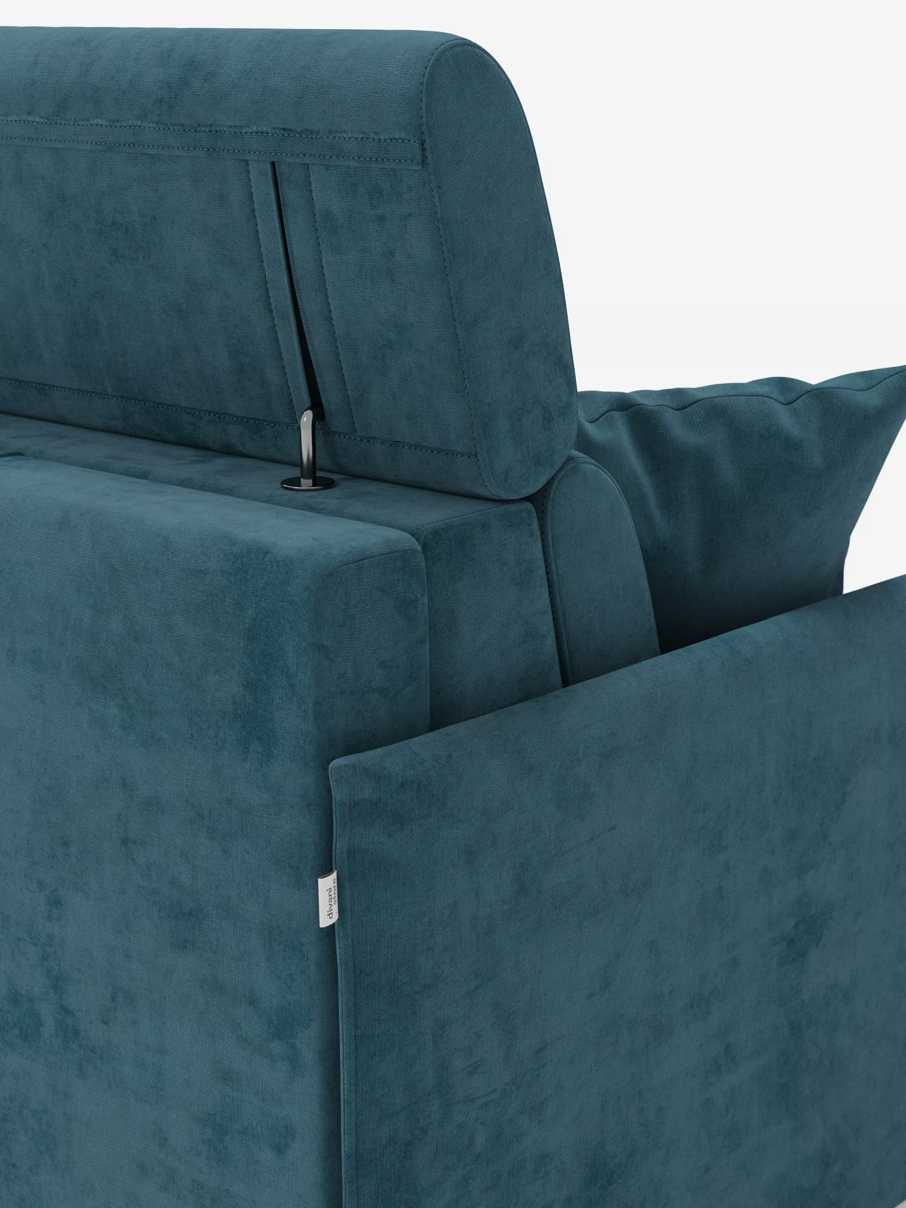 Miryam sofá cama esquinero compacto - reposacabezas reclinables y chaise longue con almacenaje en tejido antimanchas T31