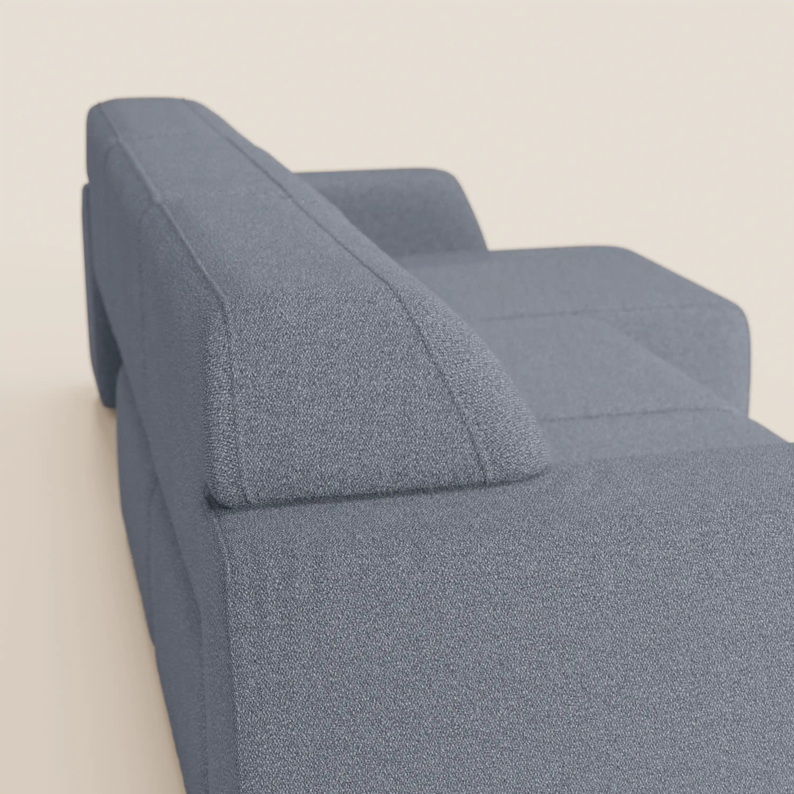 Orbit divano con 3 sedute scorrevoli e allungabili in tessuto effetto cotone smacchiabile T33 - divani.store