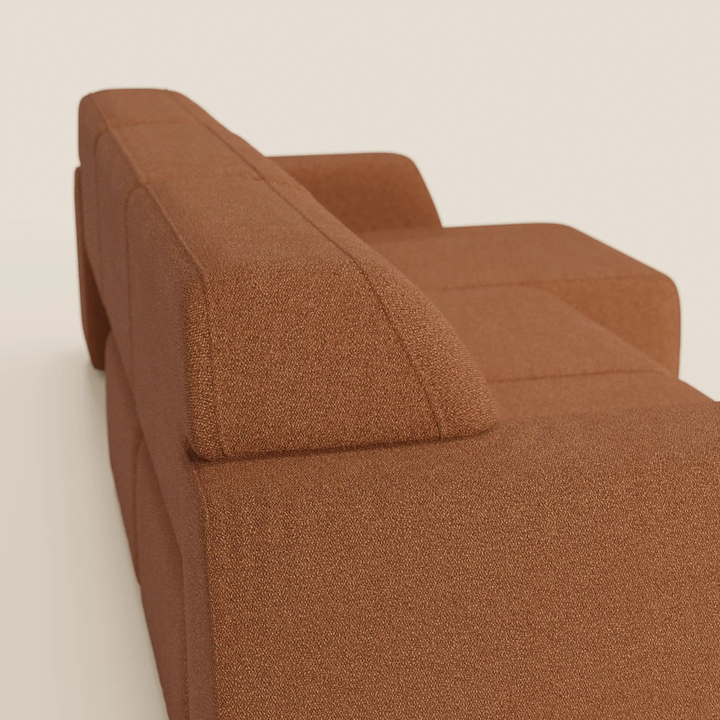 Orbit divano con 3 sedute scorrevoli e allungabili in tessuto effetto cotone smacchiabile T33 - divani.store