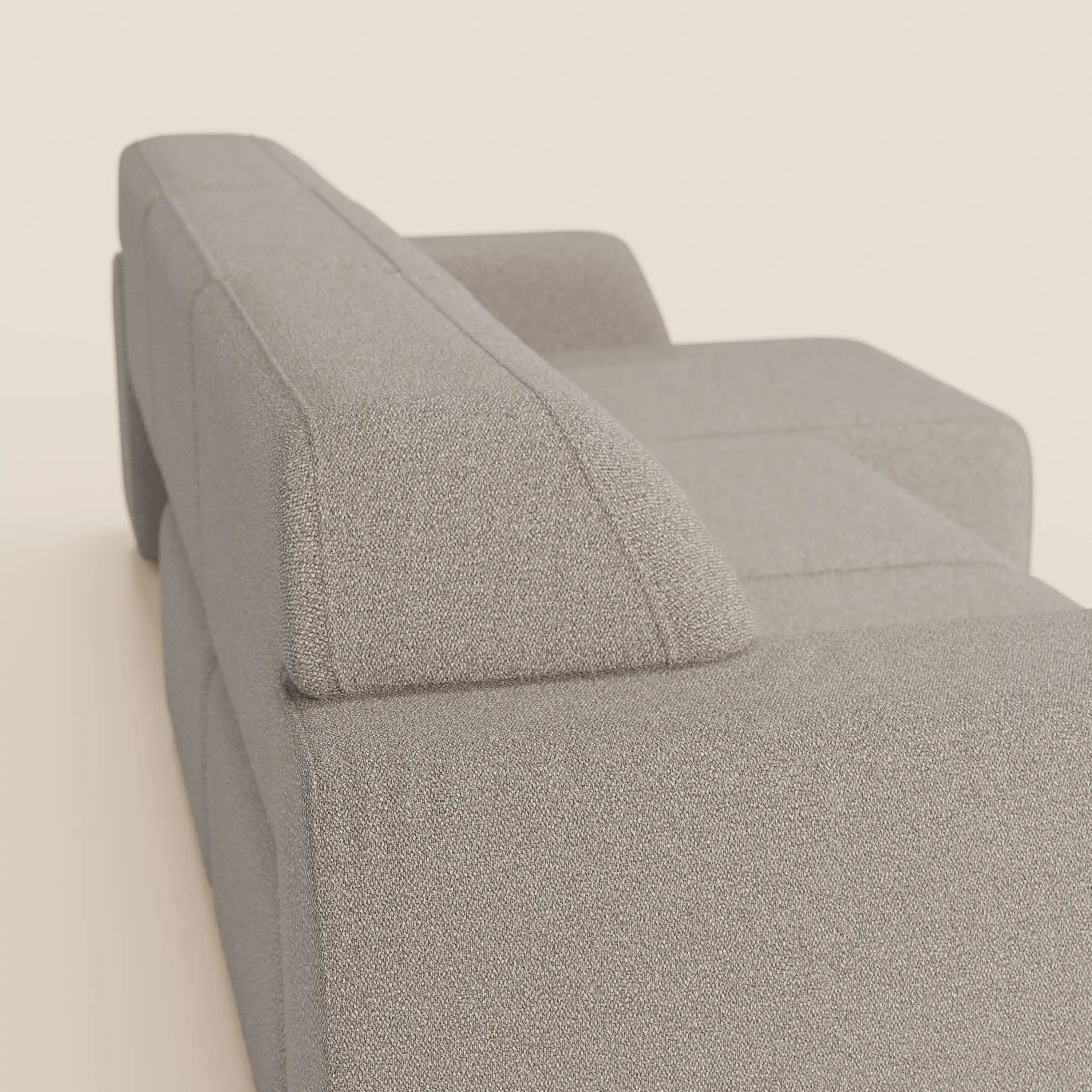 Orbit divano con 3 sedute scorrevoli e allungabili in tessuto effetto cotone smacchiabile T33 - divani.store