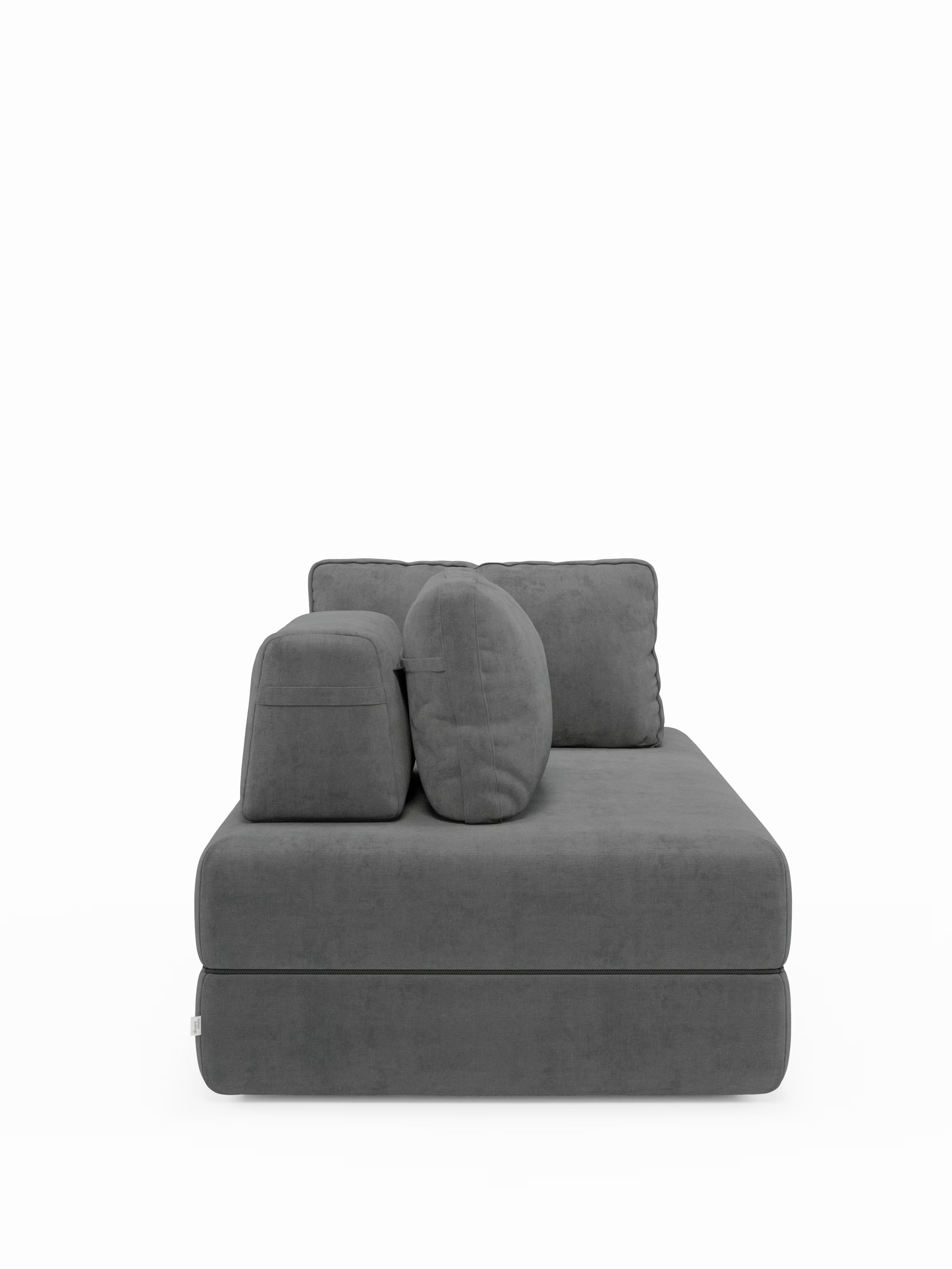 Rift divano letto matrimoniale 2 posti e 3 posti con schienali mobili - materasso alto 24 cm e memory foam in tessuto smacchiabile T31