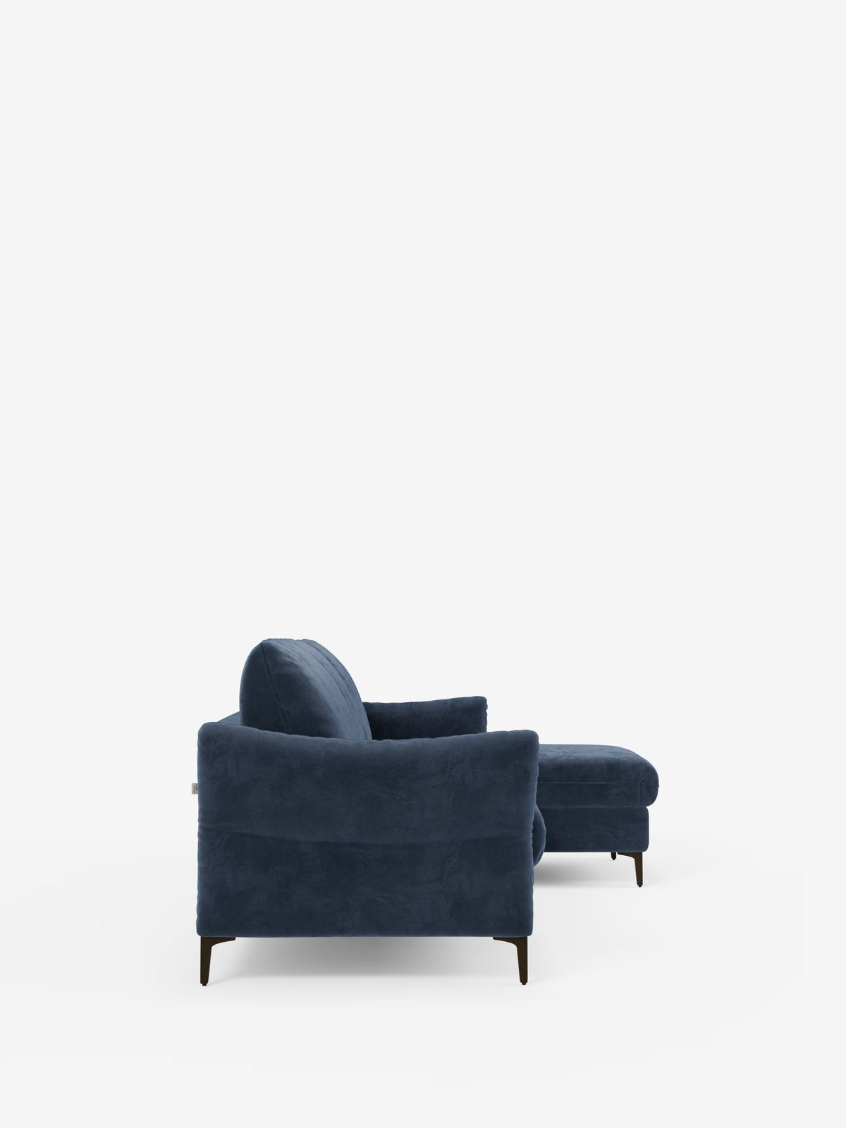 Dalia divano letto con penisola contenitore e materasso alto 18 cm - piedini alti e tessuto smacchiabile T30
