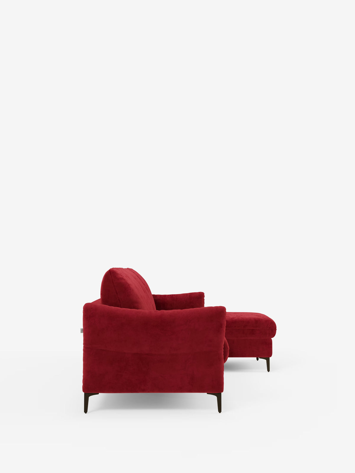 Dalia divano letto con penisola contenitore e materasso alto 18 cm - piedini alti e tessuto smacchiabile T30