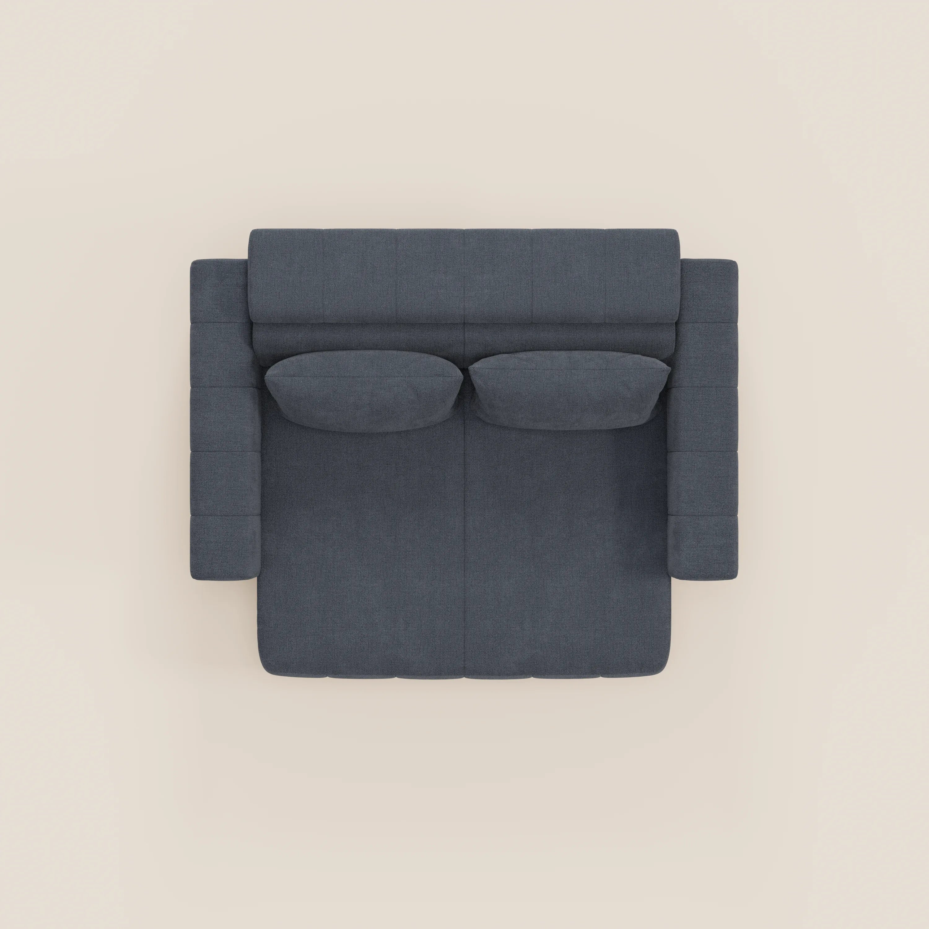 Doric divano 3 posti con sedute allungabili tramite relax elettrico - poggiatesta reclinabile in tessuto smacchiabile T23 - divani.store