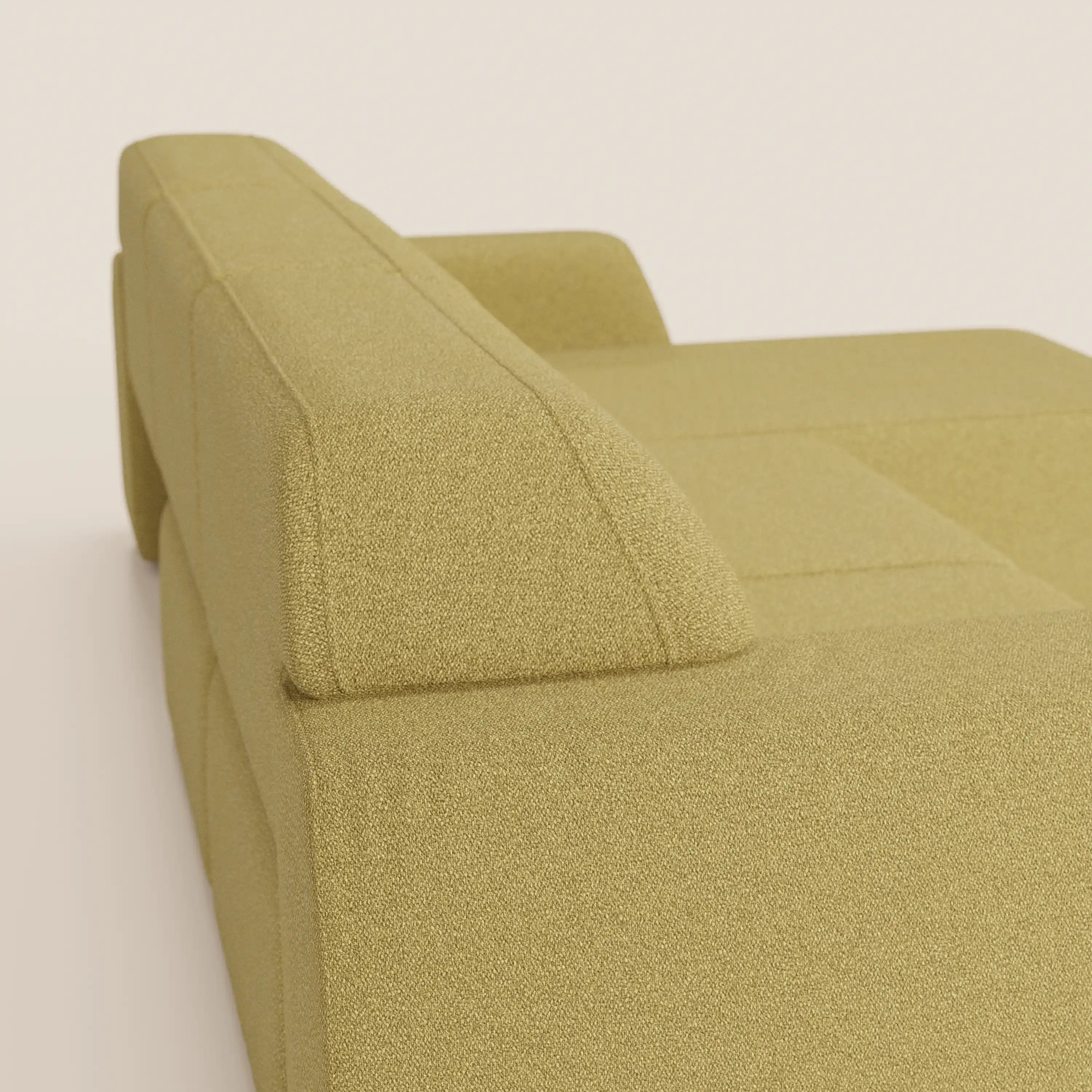 Orbit Divano angolare con penisola reversibile e tutte le sedute allungabili in tessuto smacchiabile effetto cotone T33 - divani.store