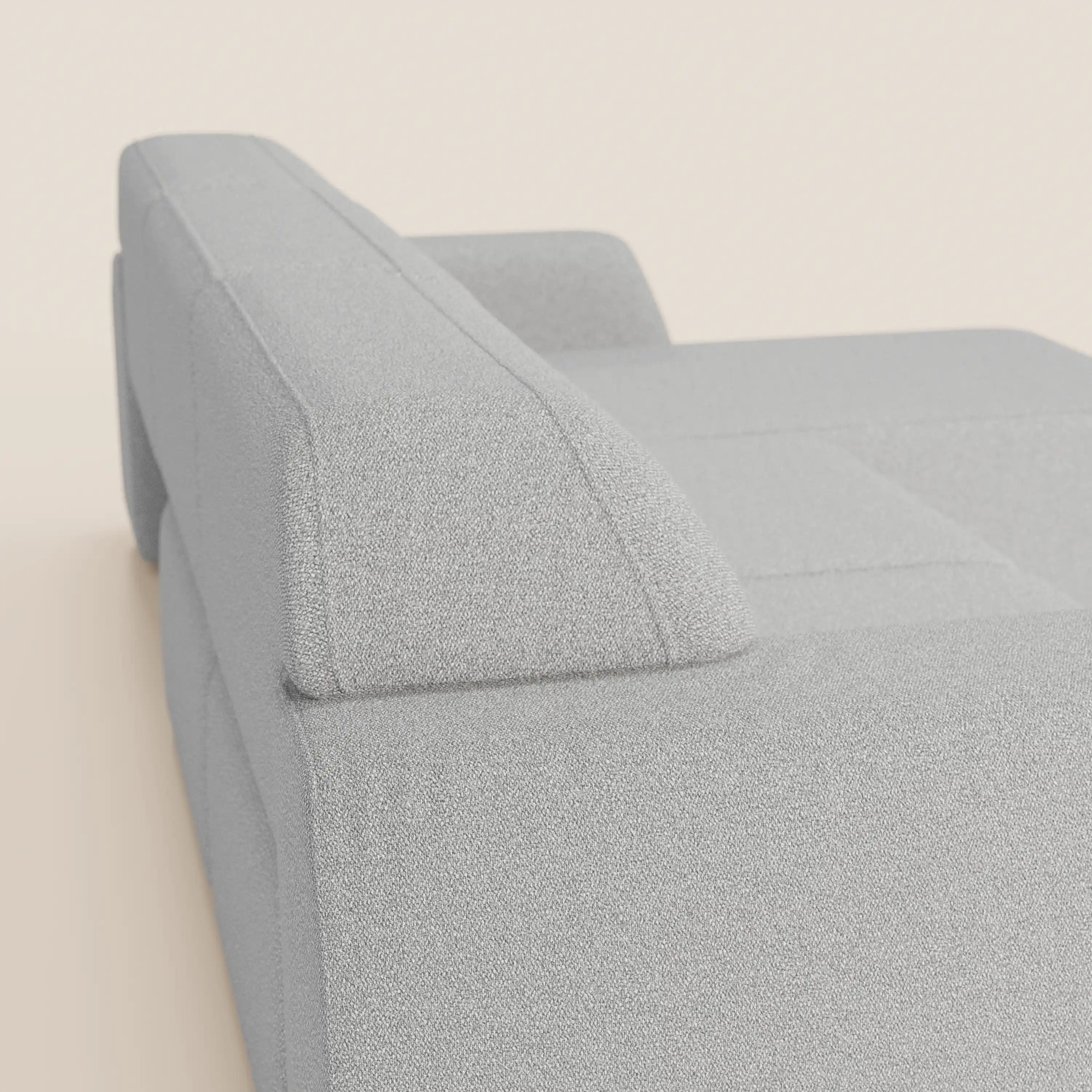 Orbit Divano angolare con penisola reversibile e tutte le sedute allungabili in tessuto smacchiabile effetto cotone T33 - divani.store