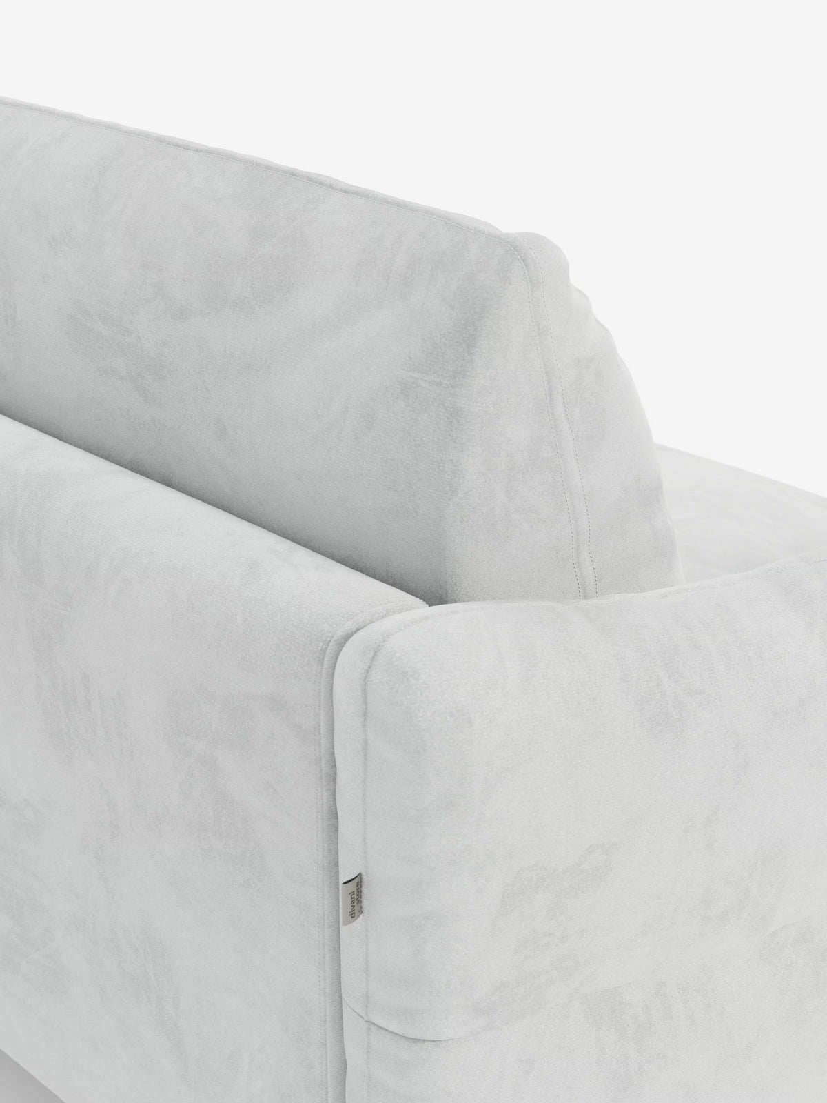 Dalia divano letto con penisola contenitore e materasso alto 18 cm - piedini alti e tessuto smacchiabile T30