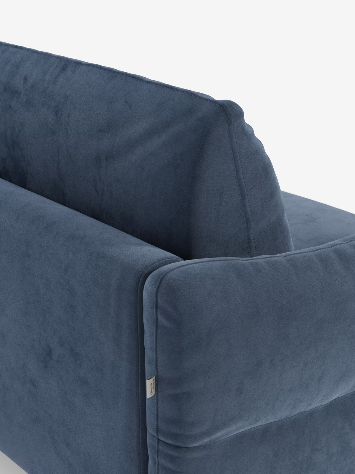 Dalia divano letto con penisola contenitore e materasso alto 18 cm - piedini alti e tessuto smacchiabile T30