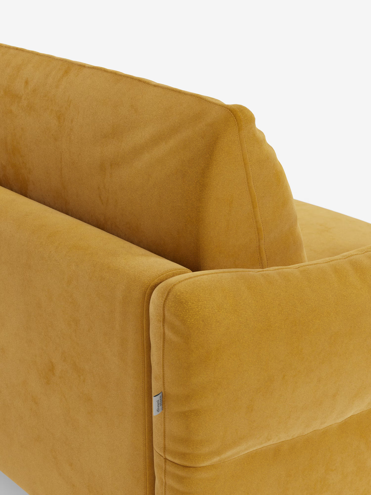 Dalia divano letto con penisola contenitore e materasso alto 18 cm - piedini alti e tessuto smacchiabile T30
