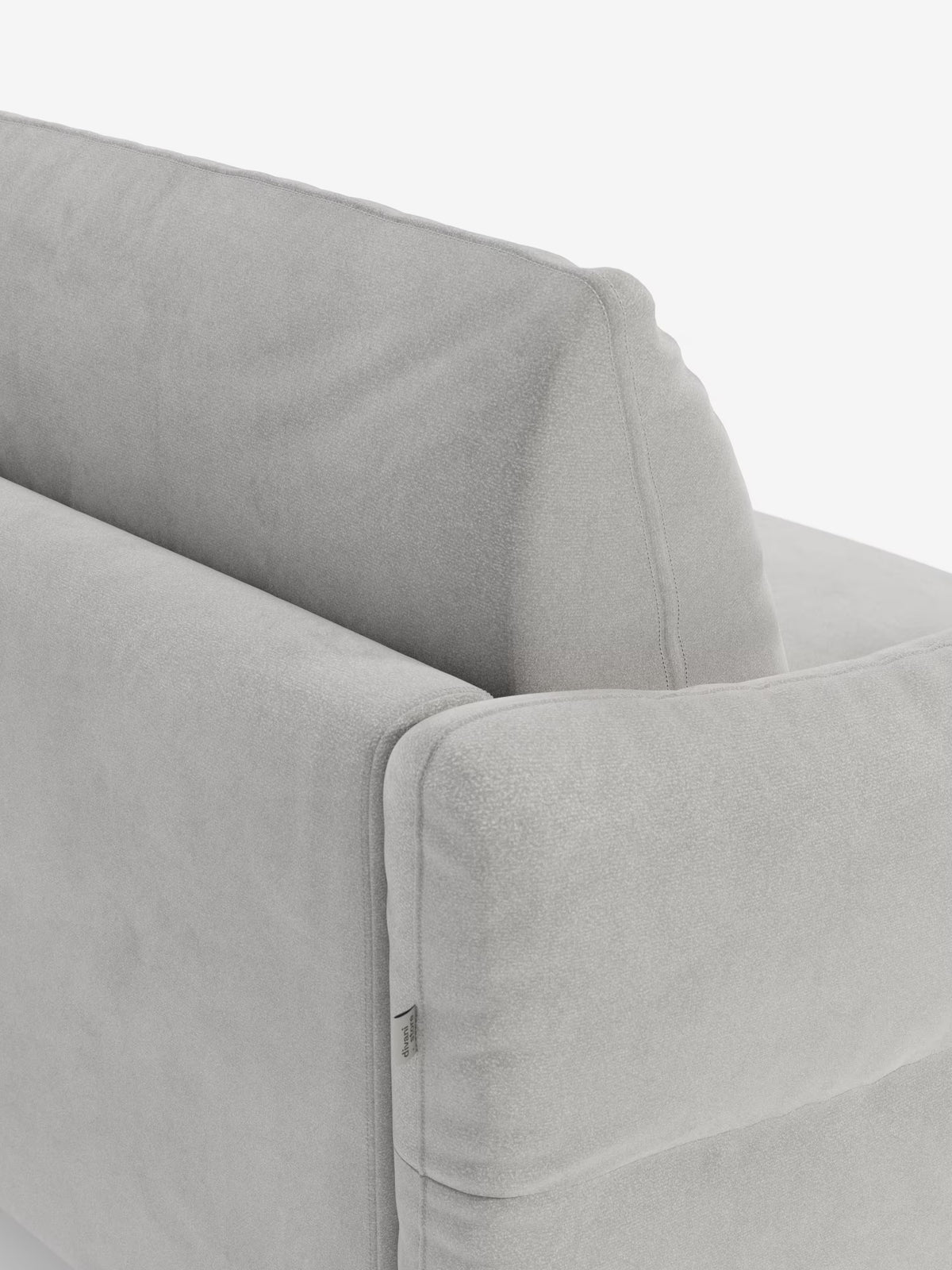 Dalia divano letto con penisola contenitore e materasso alto 18 cm - piedini alti e tessuto smacchiabile T30