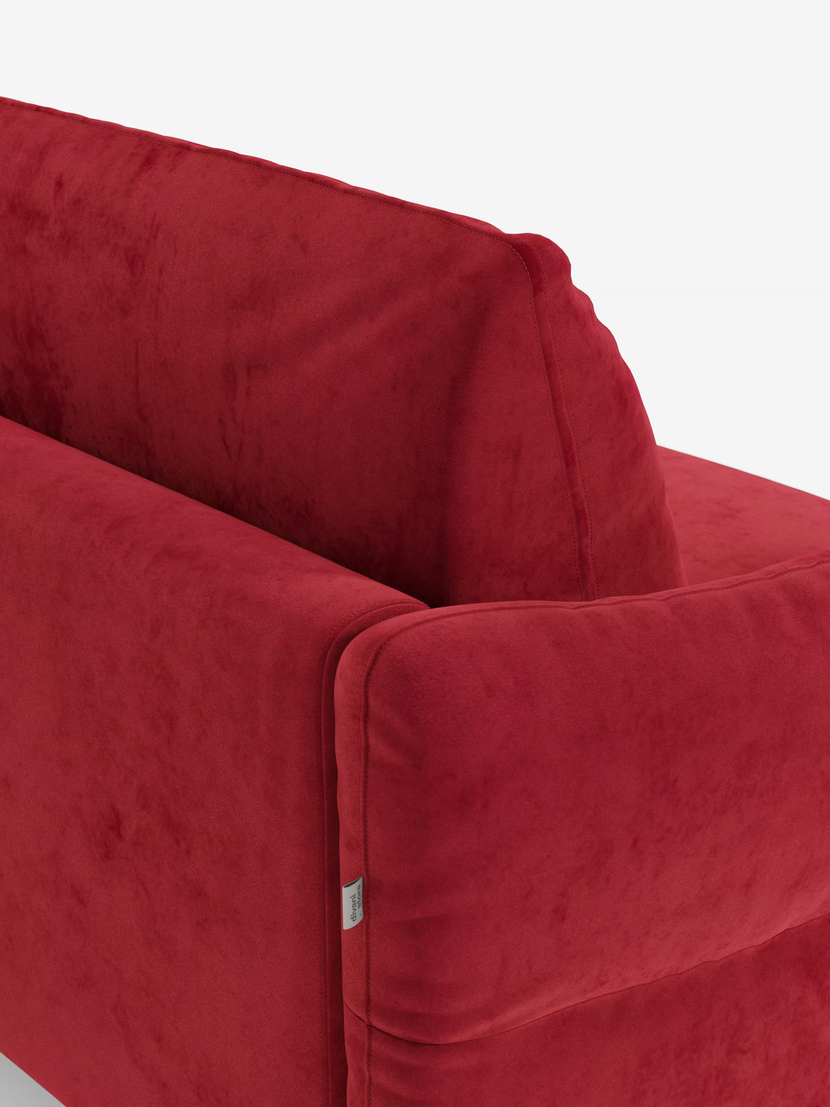 Dalia divano letto con penisola contenitore e materasso alto 18 cm - piedini alti e tessuto smacchiabile T30