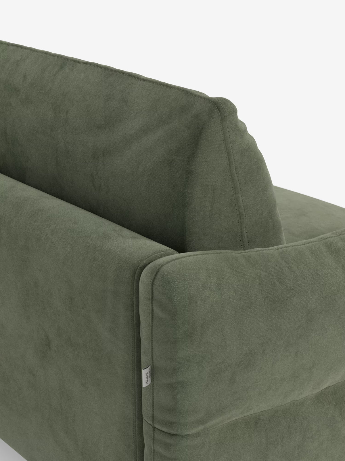 Dalia divano letto con penisola contenitore e materasso alto 18 cm - piedini alti e tessuto smacchiabile T30