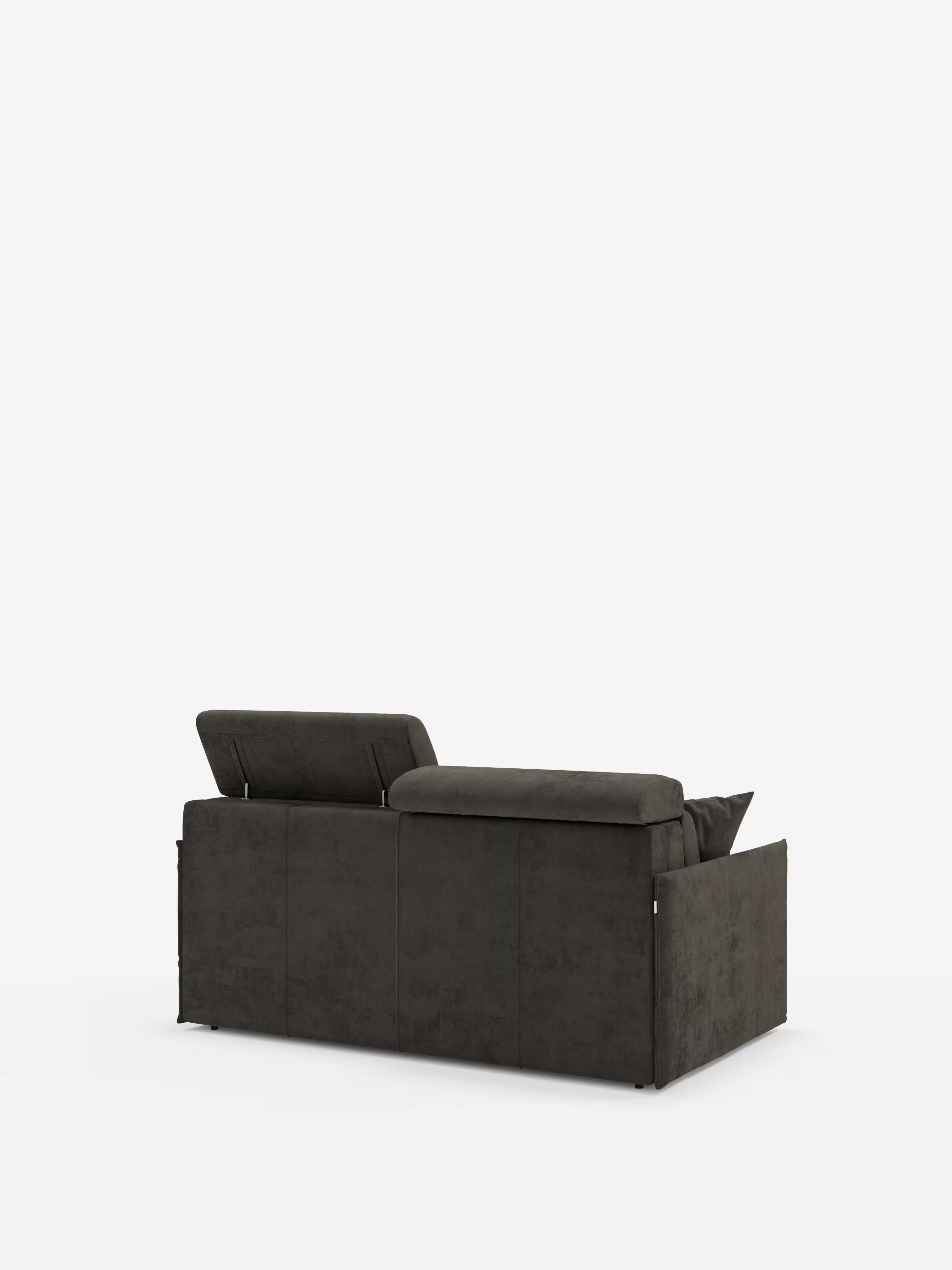 Miryam Divano letto con poggiatesta reclinabili e comfort maxi - design compatto in morbido tessuto smacchiabile T31