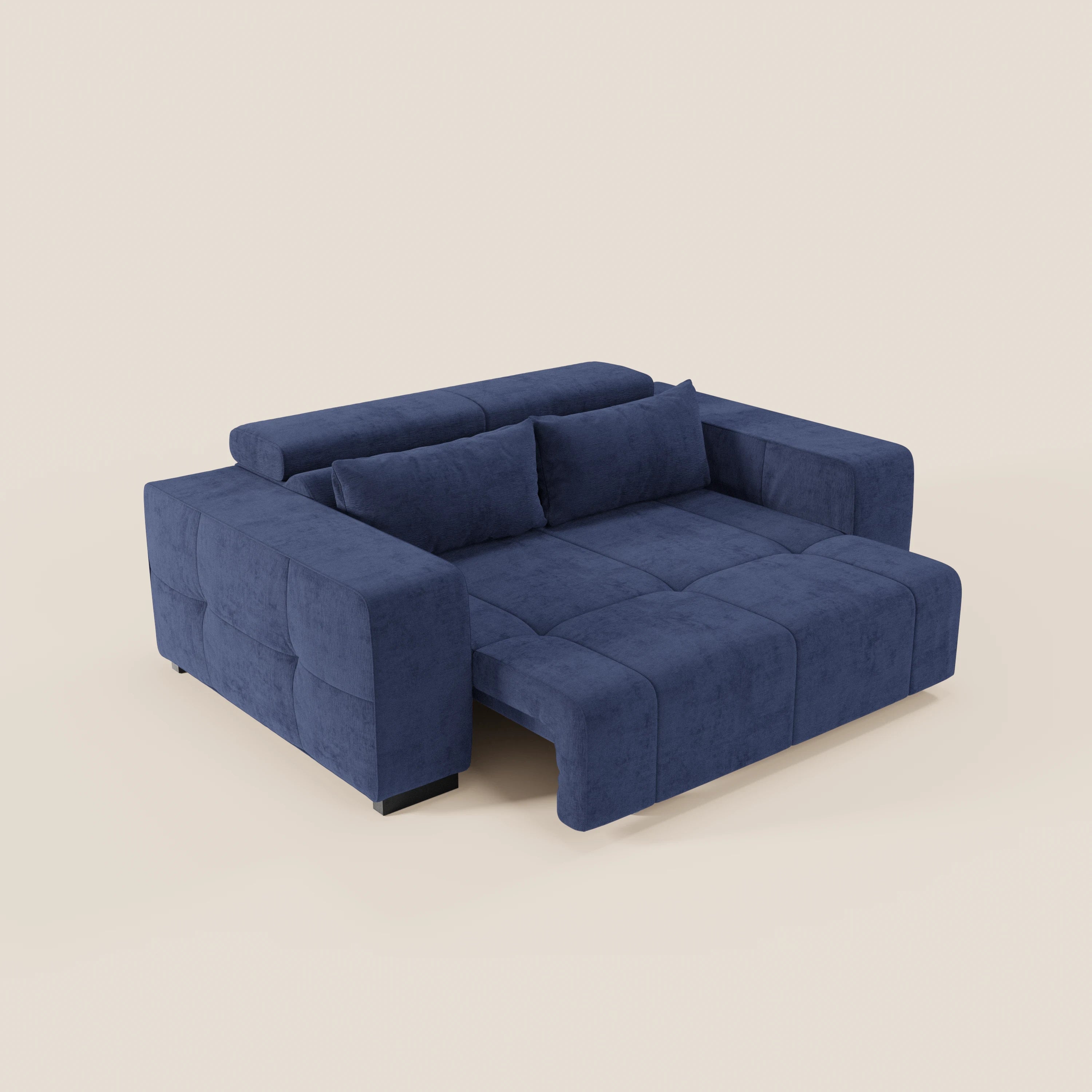 Monarch Divano con Relax Elettrico per allungamento sedute e Poggiatesta Reclinabile in tessuto morbido smacchiabile T31 - divani.store