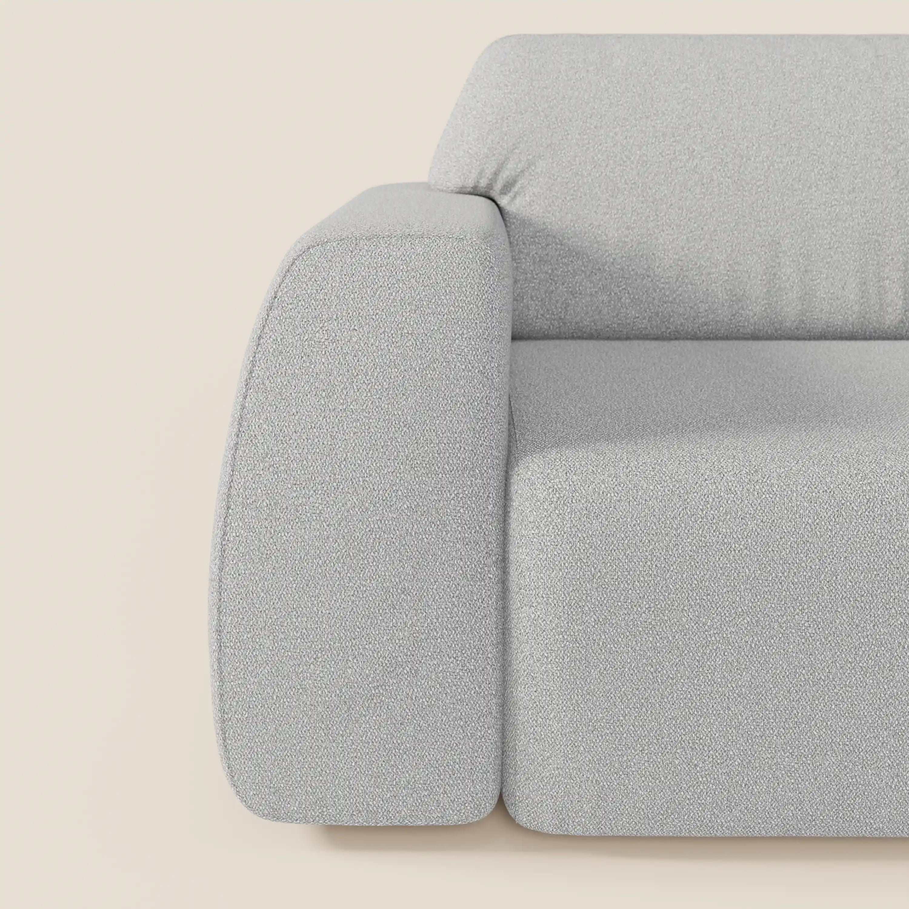 Orbit divano con 3 sedute scorrevoli e allungabili in tessuto effetto cotone smacchiabile T33 - divani.store