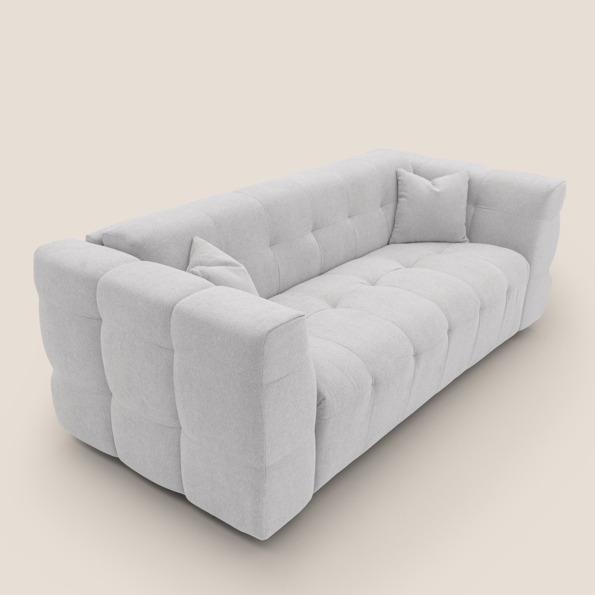 Tender Divano letto matrimoniale dal design innovativo in tessuto bouclet impermeabile T07