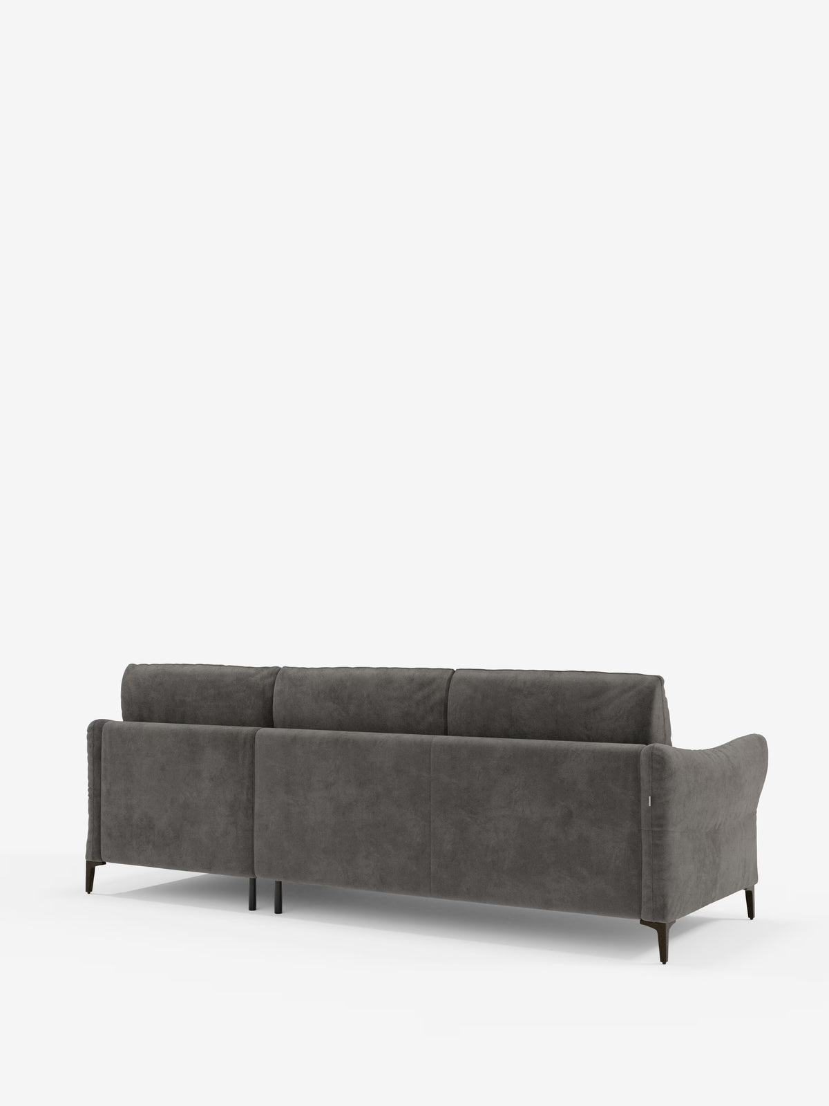 Dalia divano letto con penisola contenitore e materasso alto 18 cm - piedini alti e tessuto smacchiabile T30