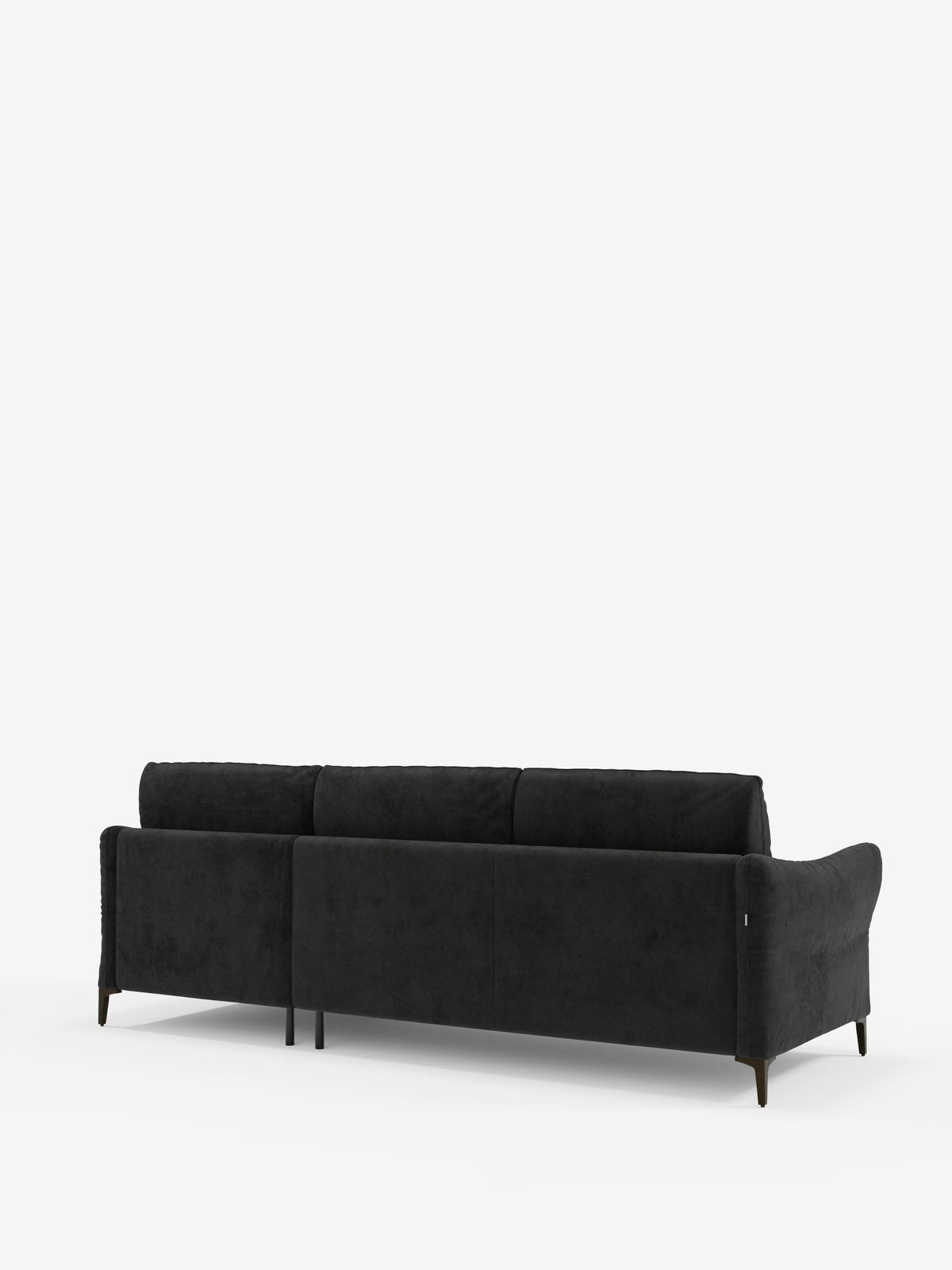 Dalia divano letto con penisola contenitore e materasso alto 18 cm - piedini alti e tessuto smacchiabile T30