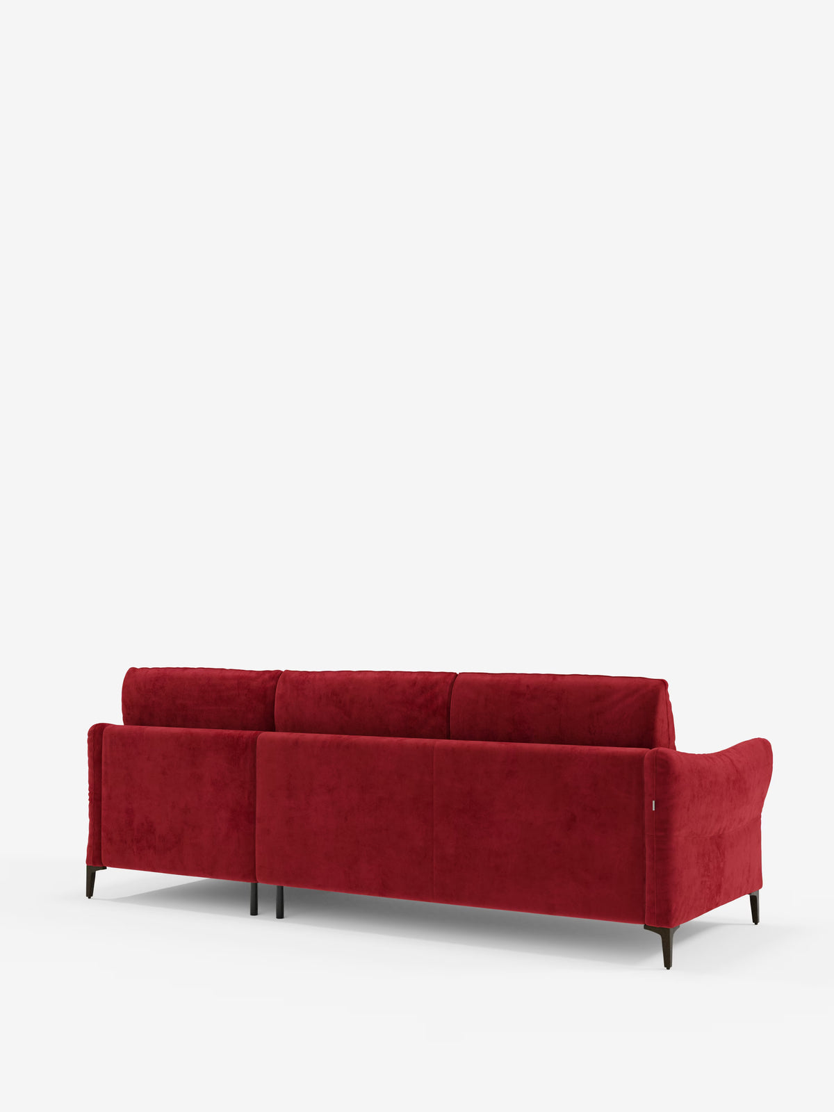 Dalia divano letto con penisola contenitore e materasso alto 18 cm - piedini alti e tessuto smacchiabile T30