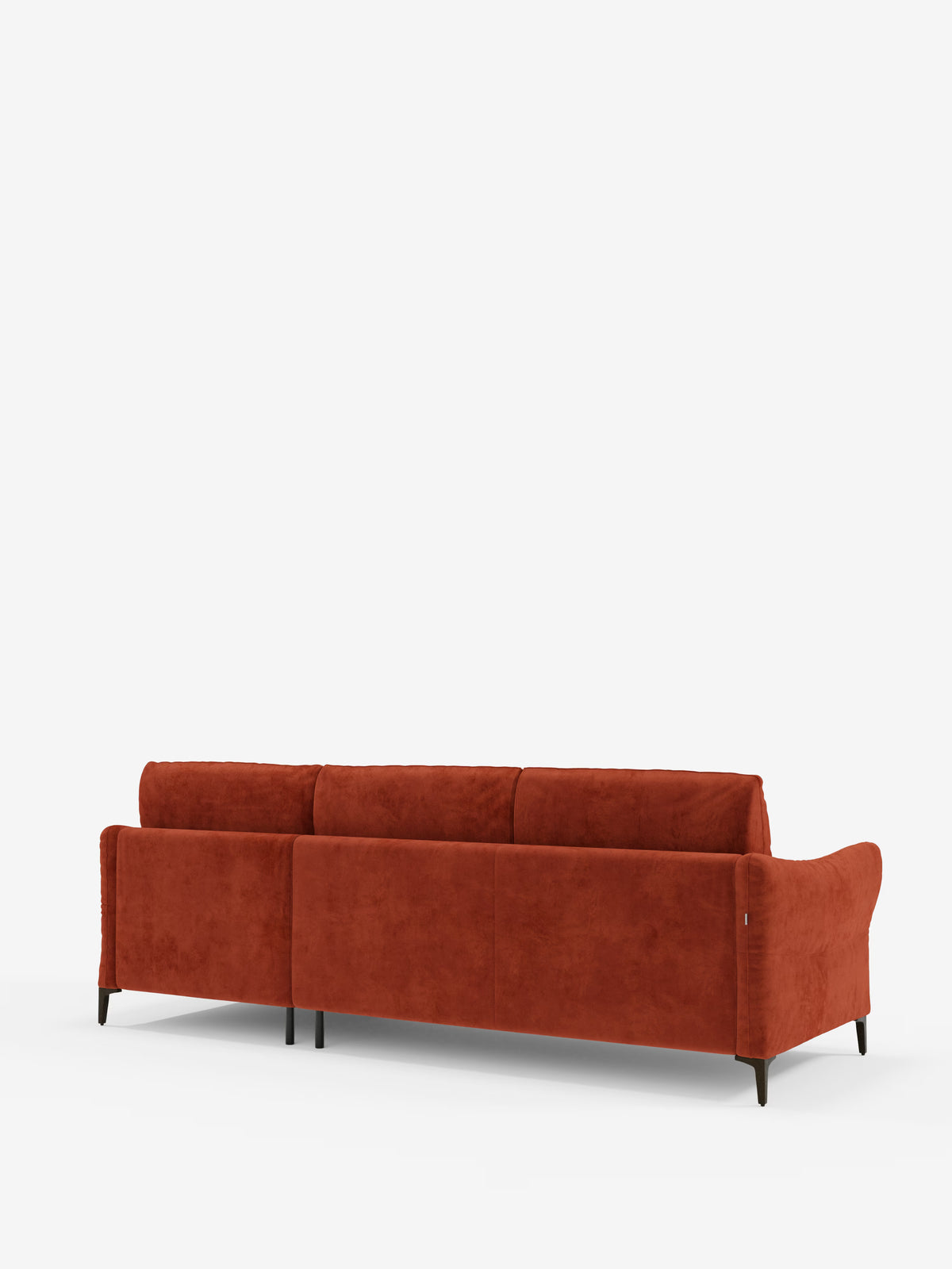 Dalia divano letto con penisola contenitore e materasso alto 18 cm - piedini alti e tessuto smacchiabile T30