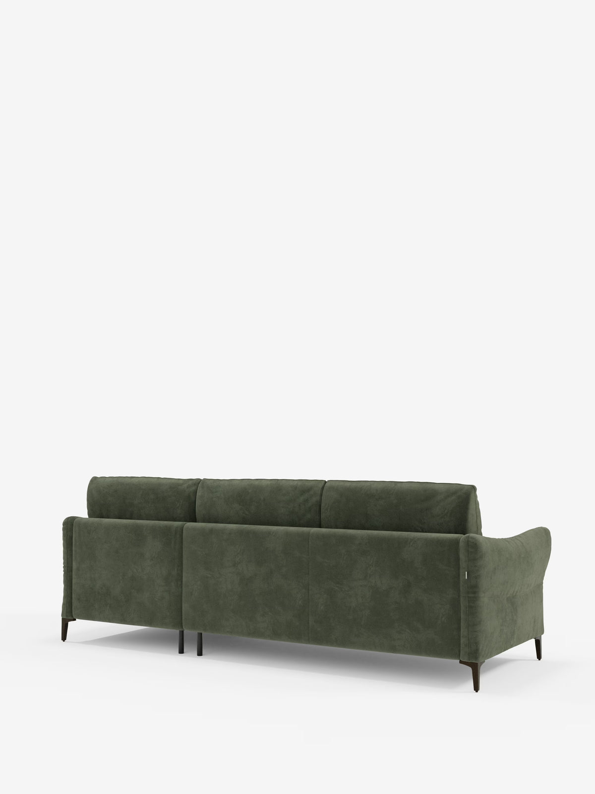 Dalia divano letto con penisola contenitore e materasso alto 18 cm - piedini alti e tessuto smacchiabile T30