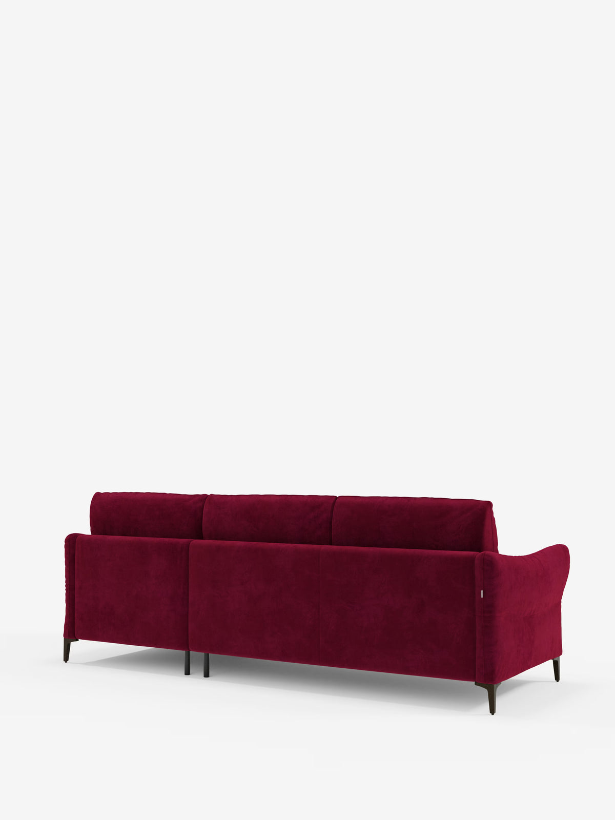 Dalia divano letto con penisola contenitore e materasso alto 18 cm - piedini alti e tessuto smacchiabile T30