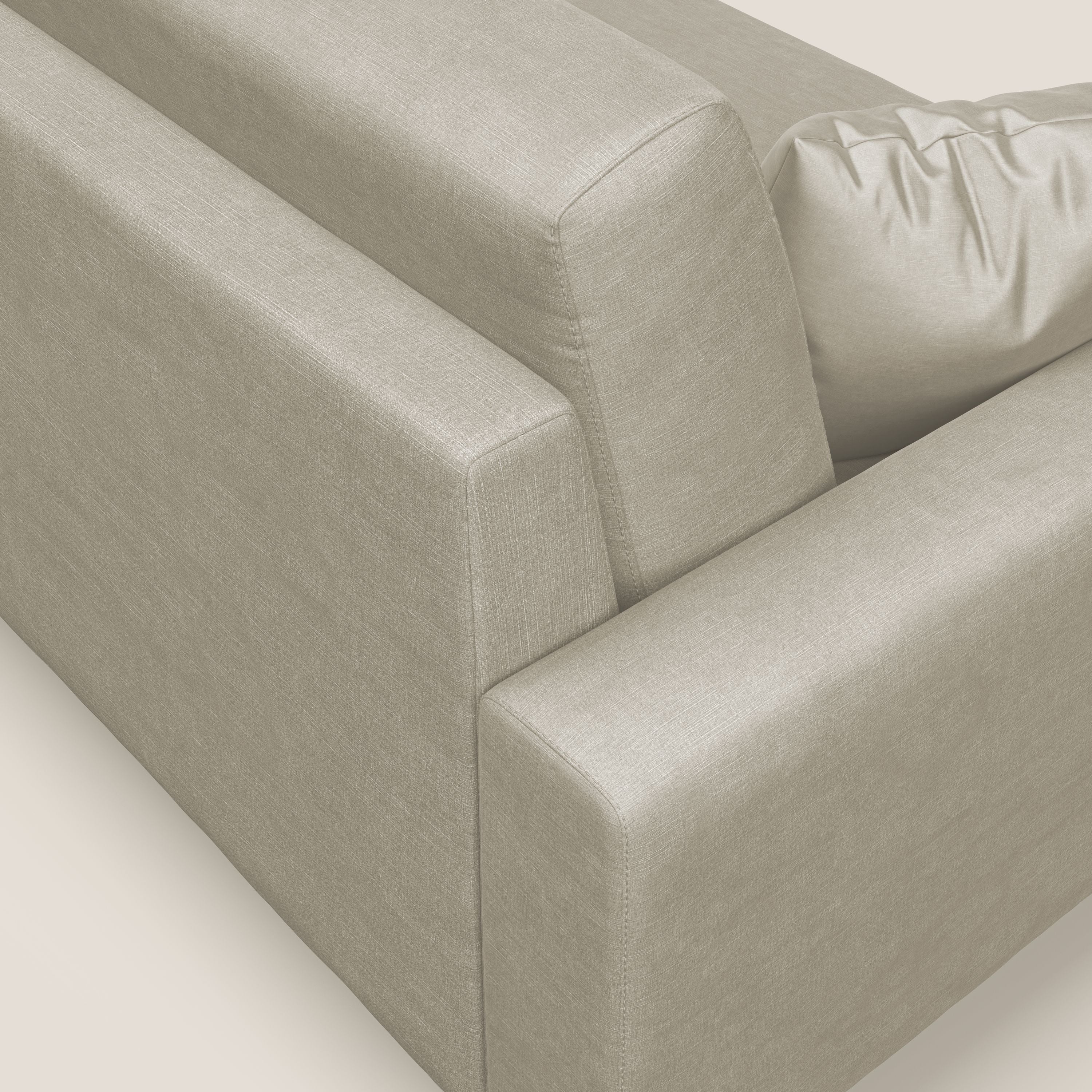 Arthur divano moderno in velluto morbido impermeabile T01 panna - divani.store