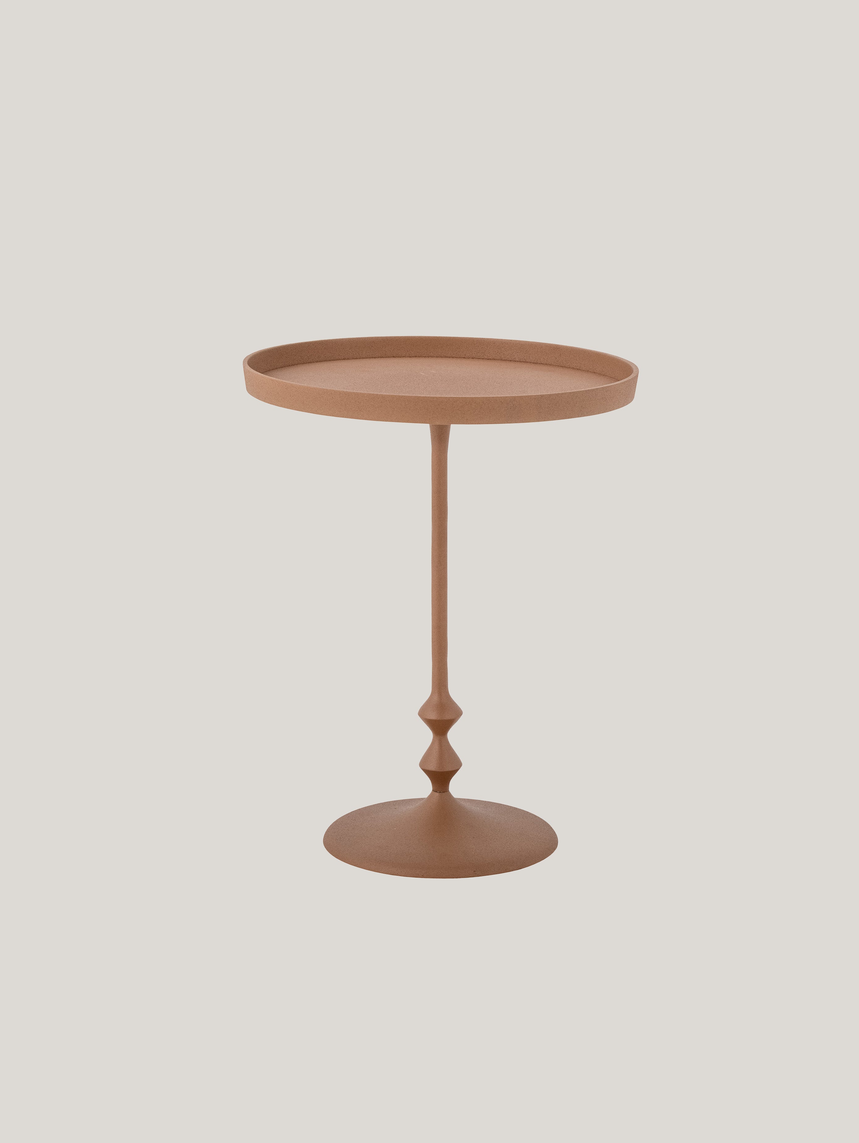Tavolino A Clessidra Elegante In Metallo - Design Contemporaneo, Colore Arancione, Per Salotto, Camera Da Letto E Ufficio