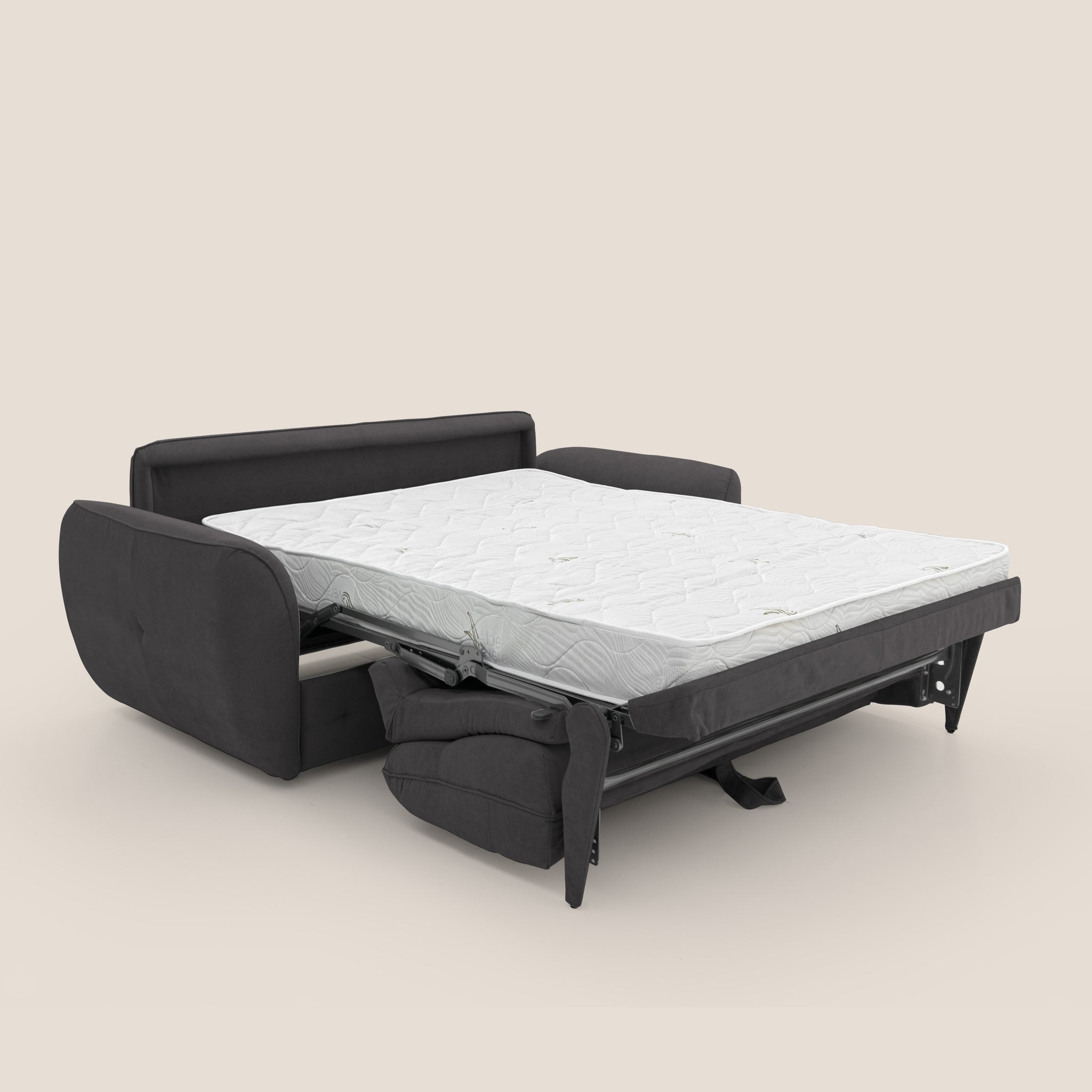 Zeus Divano letto scandinavo con schienale alto in tessuto impermeabile T02