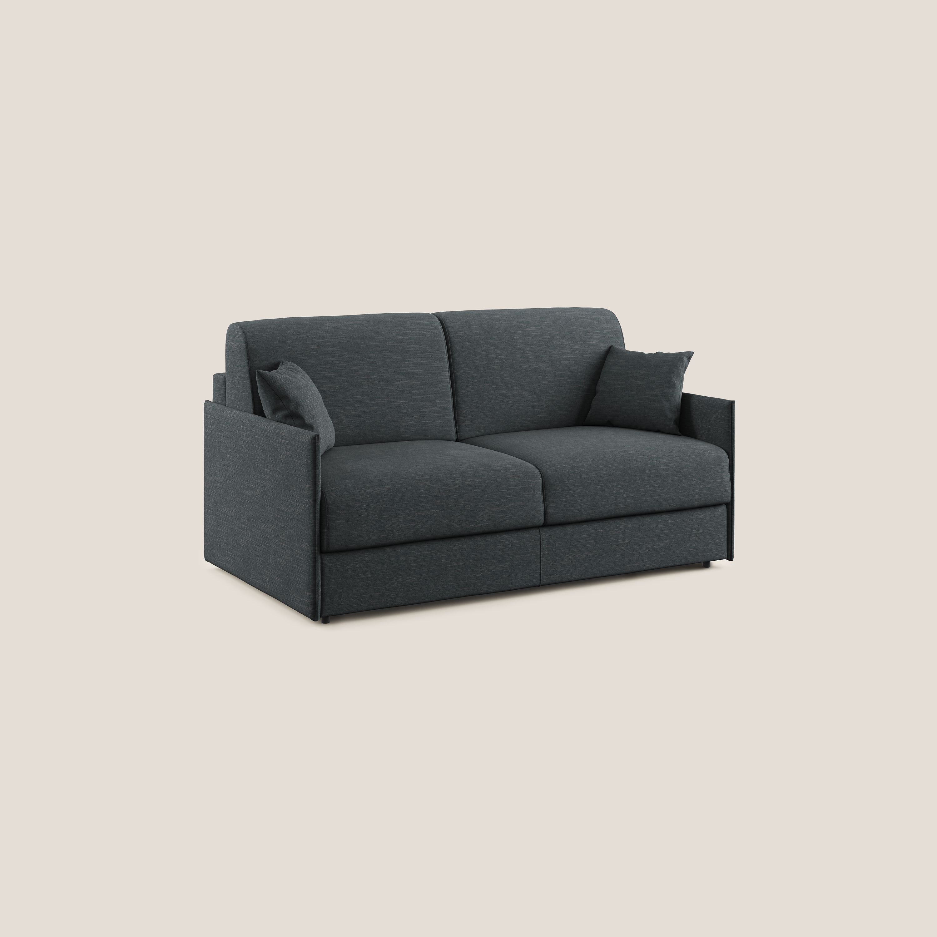 Evans Divano letto in tessuto Ecosostenibile antracite - divani.store