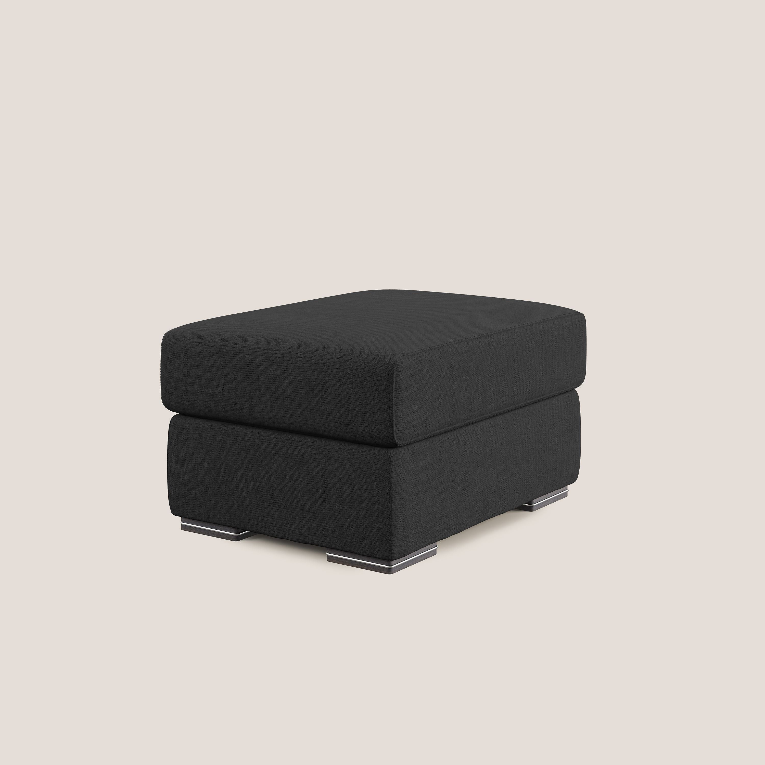 Sun pouf apribile contenitore in tessuto impermeabile T02 nero - divani.store
