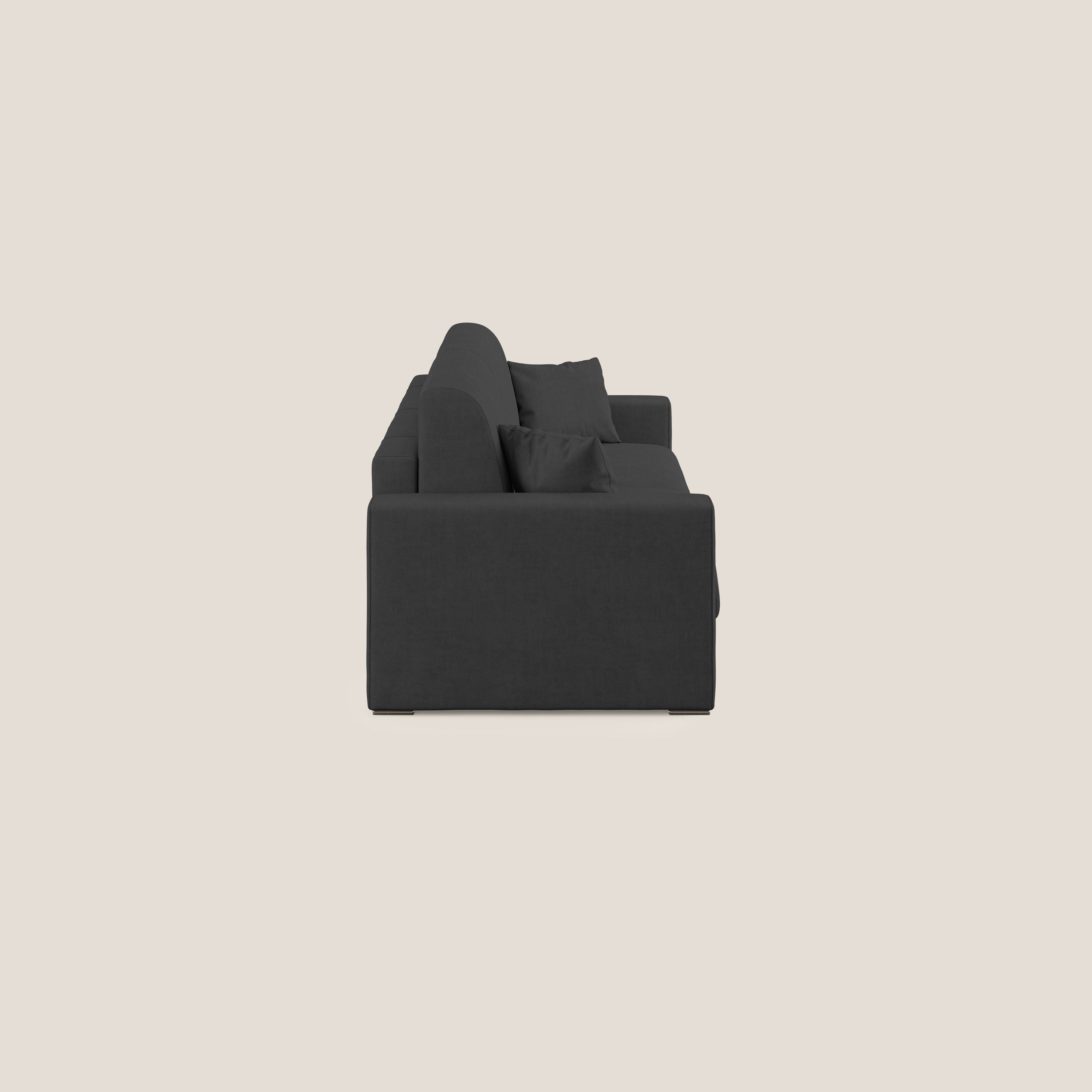 Best Divano letto matrimoniale in tessuto impermeabile T02 nero - divani.store