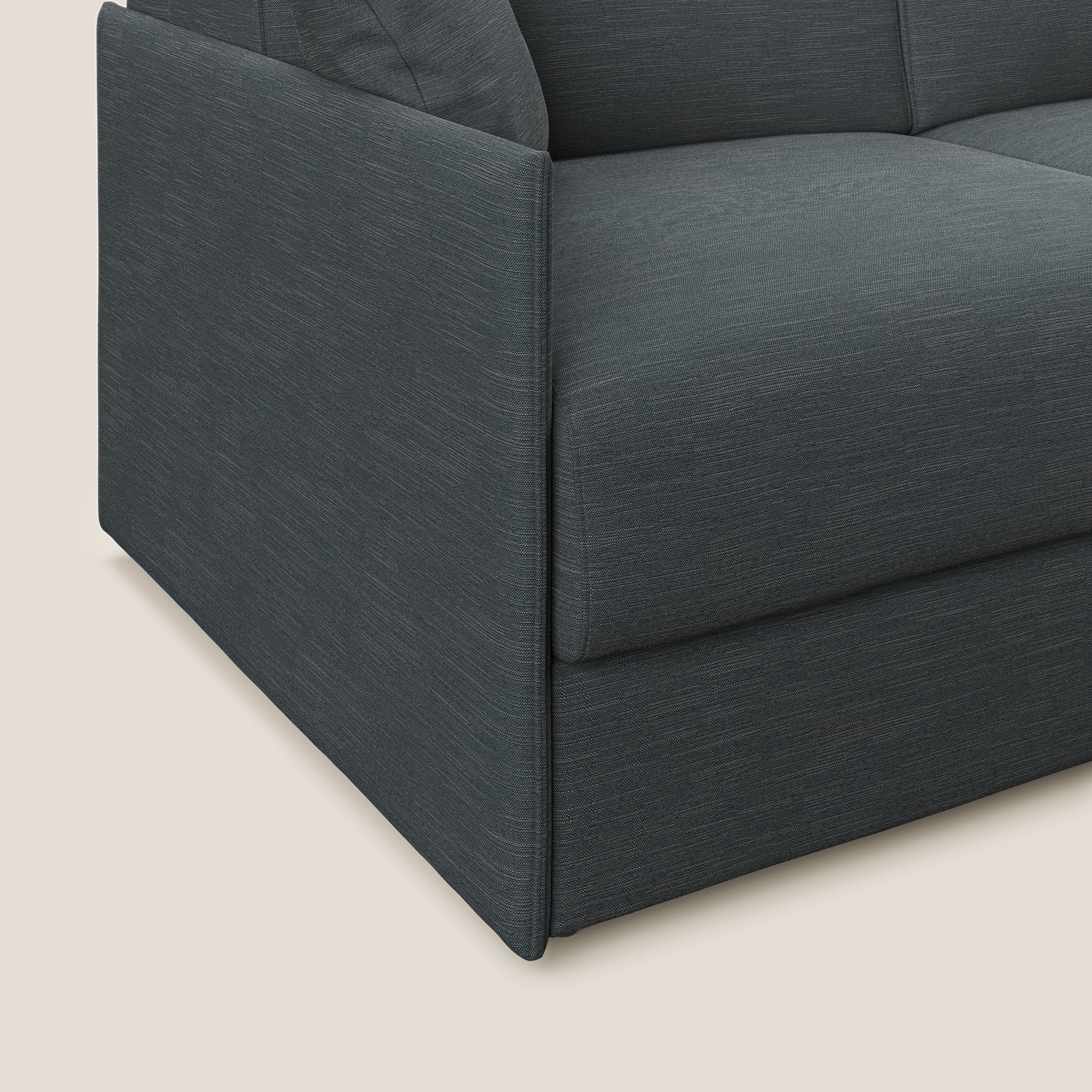 Evans Divano letto in tessuto Ecosostenibile antracite - divani.store