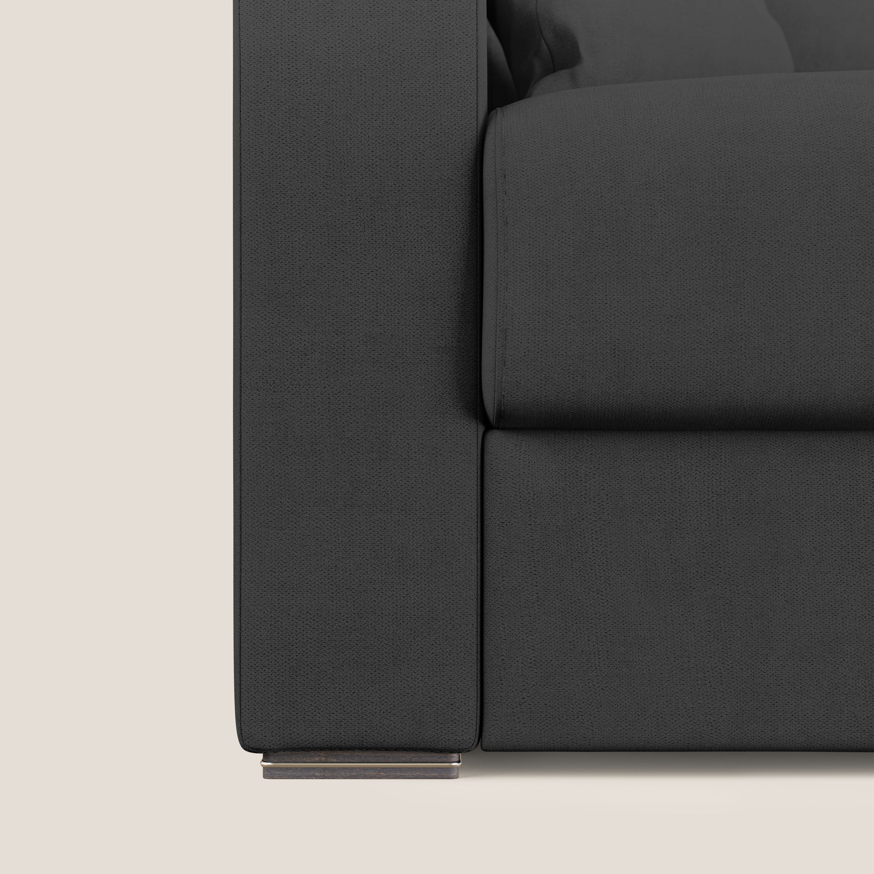 Best Divano letto matrimoniale in tessuto impermeabile T02 nero - divani.store