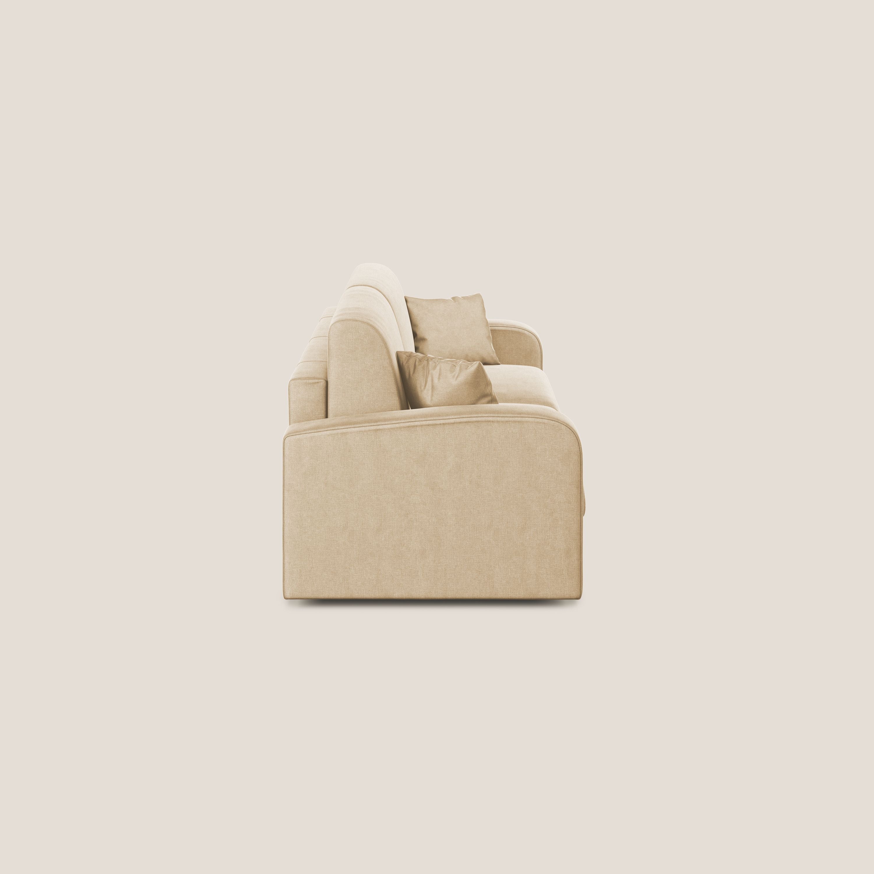 Lebron Divano letto matrimoniale in velluto morbido T01 beige - divani.store
