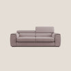 Shop online Zeno Divano con pouf estraibile poggiapiedi in tessuto morbido impermeabile T02 rosa - divani.store