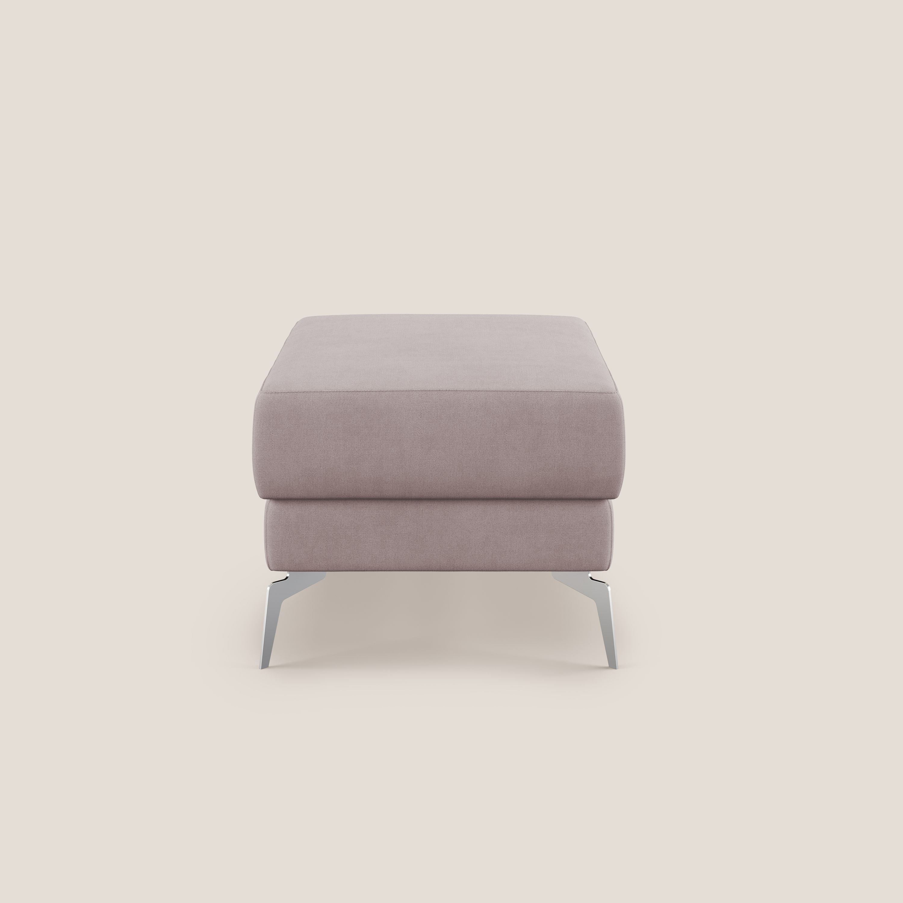 Star Pouf con piedini alti in tessuto impermeabile T02 rosa - divani.store