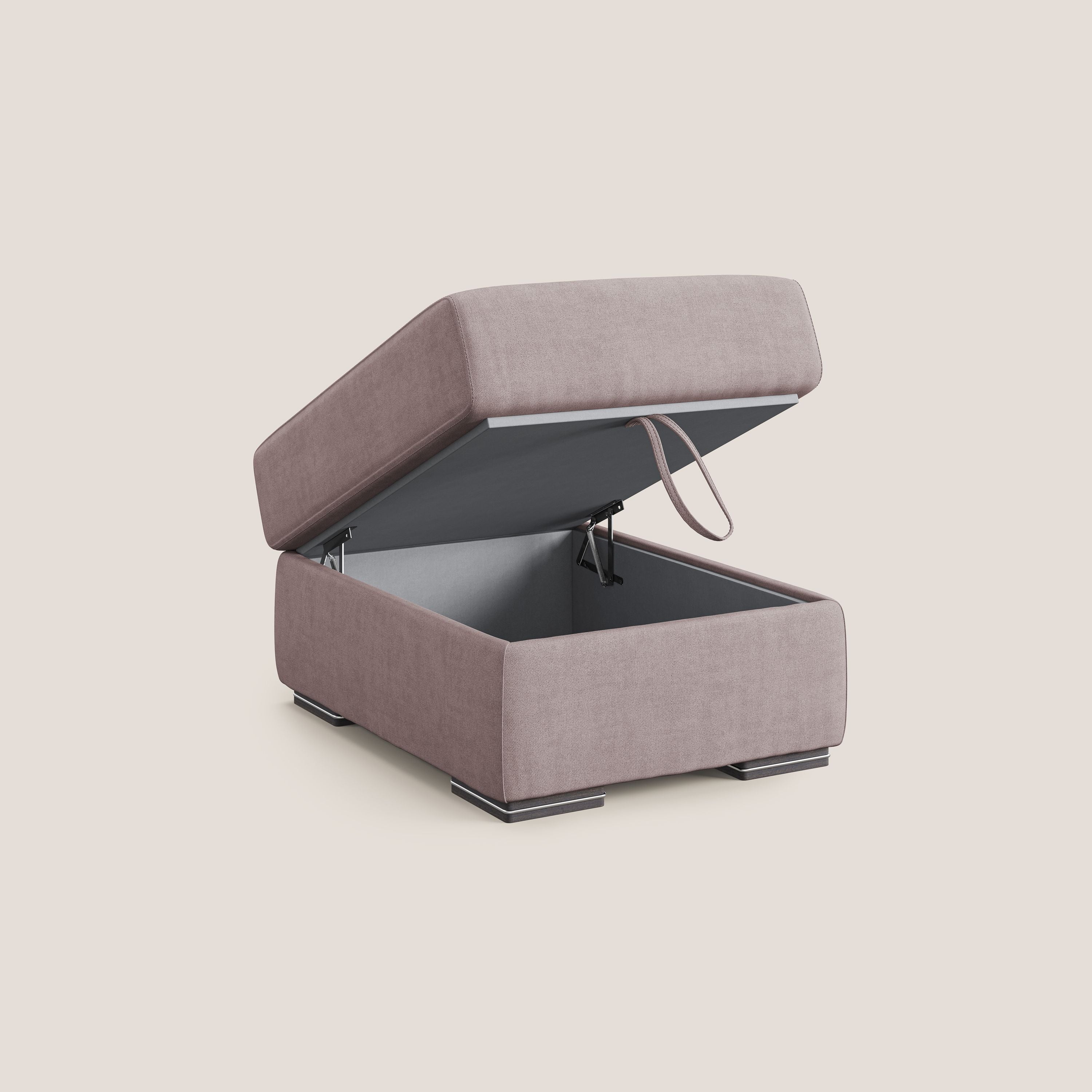 Sun pouf apribile contenitore in tessuto impermeabile T02 rosa - divani.store