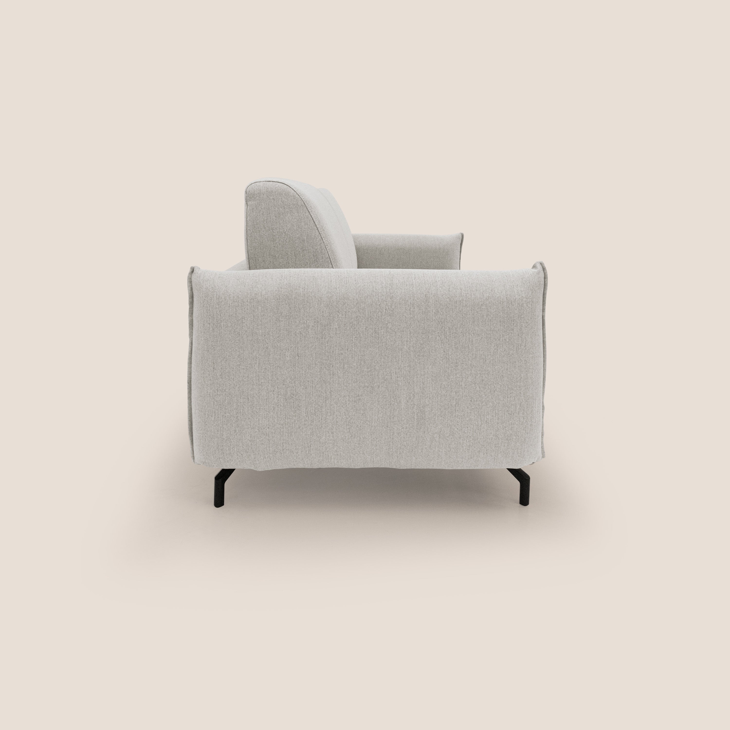 Scarlet divano letto in tessuto misto cotone impermeabile T19 panna - divani.store
