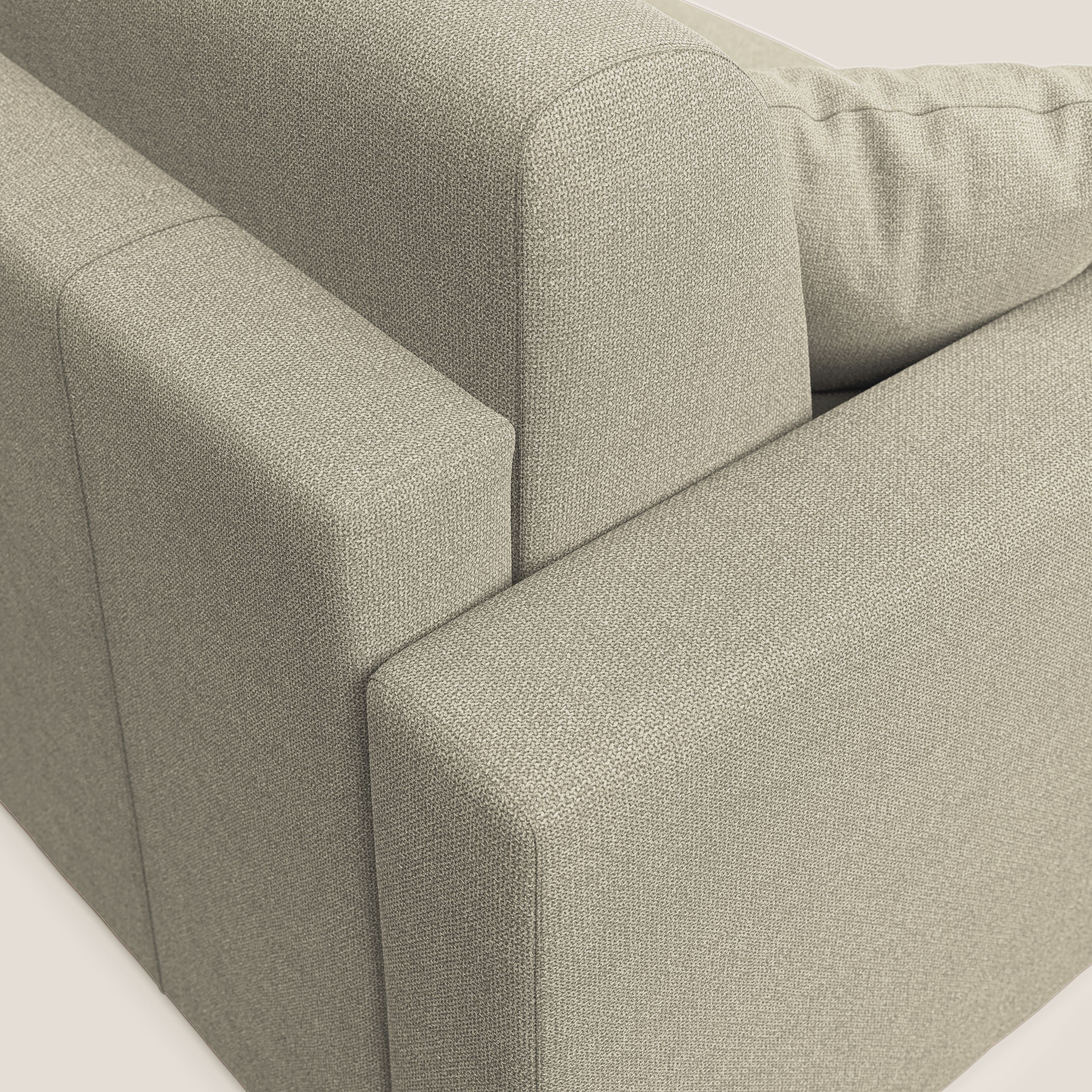 Best Divano letto angolare con penisola in tessuto smacchiabile QuickClean T08 panna - divani.store